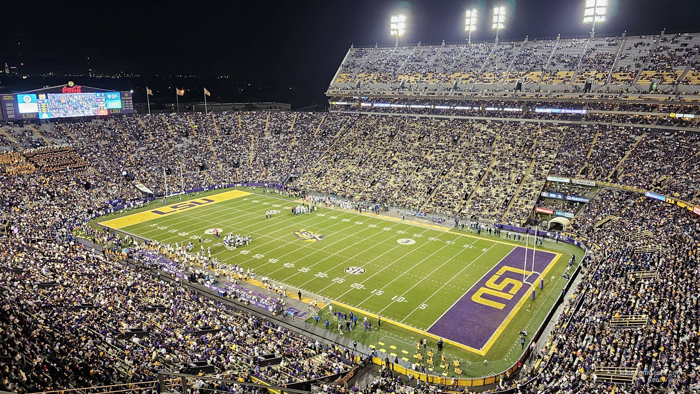 section 511, row 4 seat view  - tiger stadium