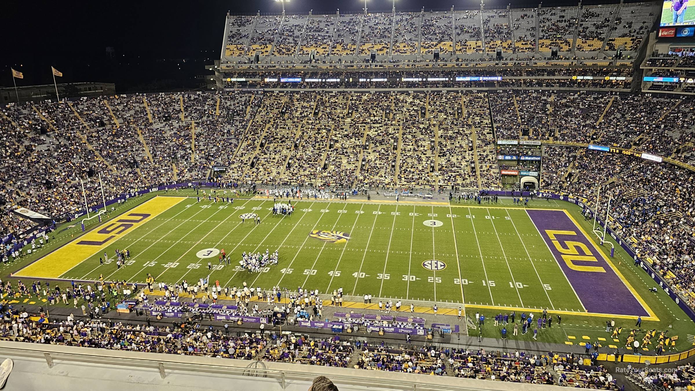 section 515, row 4 seat view  - tiger stadium