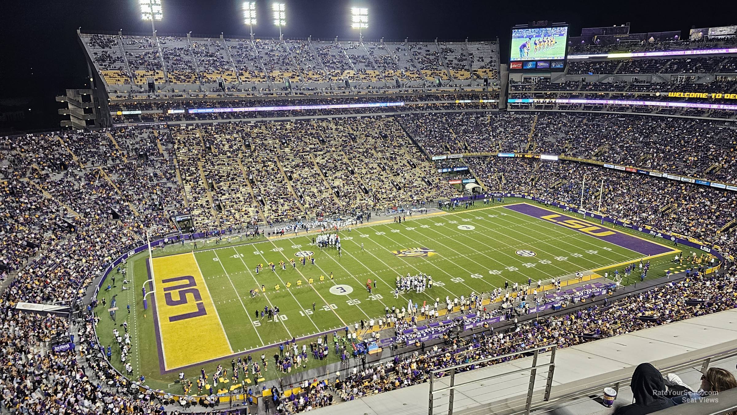 section 520, row 4 seat view  - tiger stadium