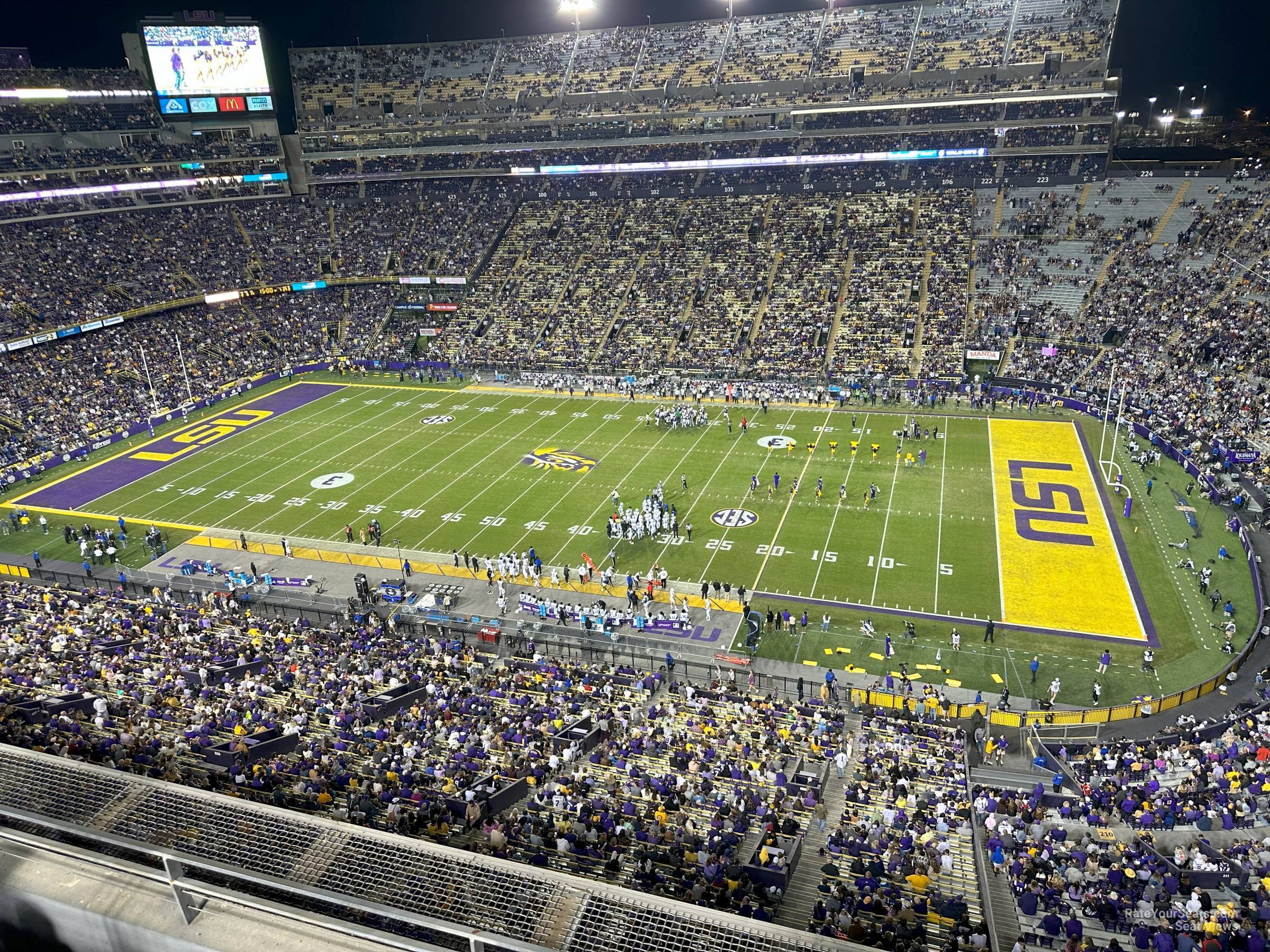 section 532, row c seat view  - tiger stadium