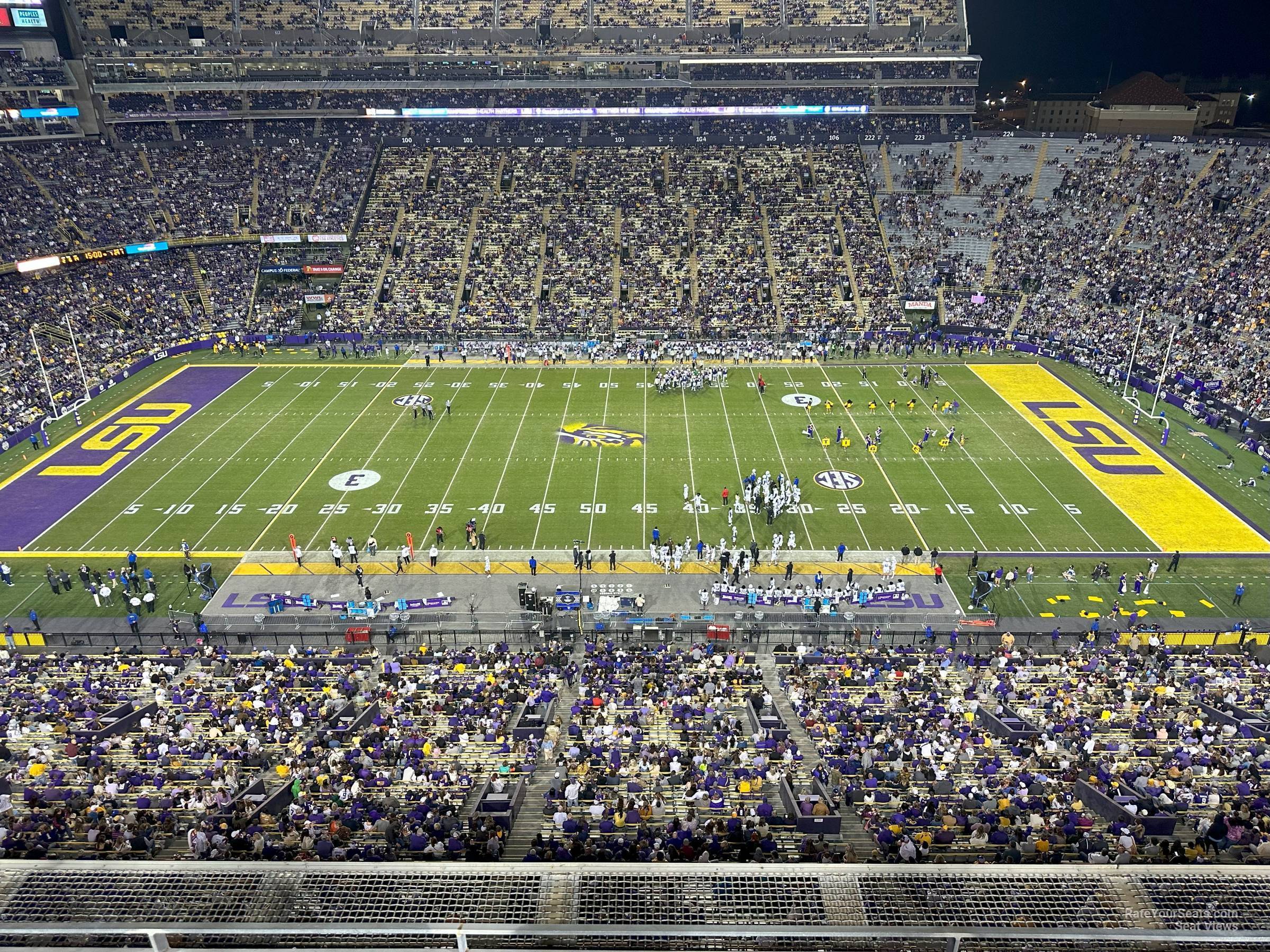 section 535, row c seat view  - tiger stadium