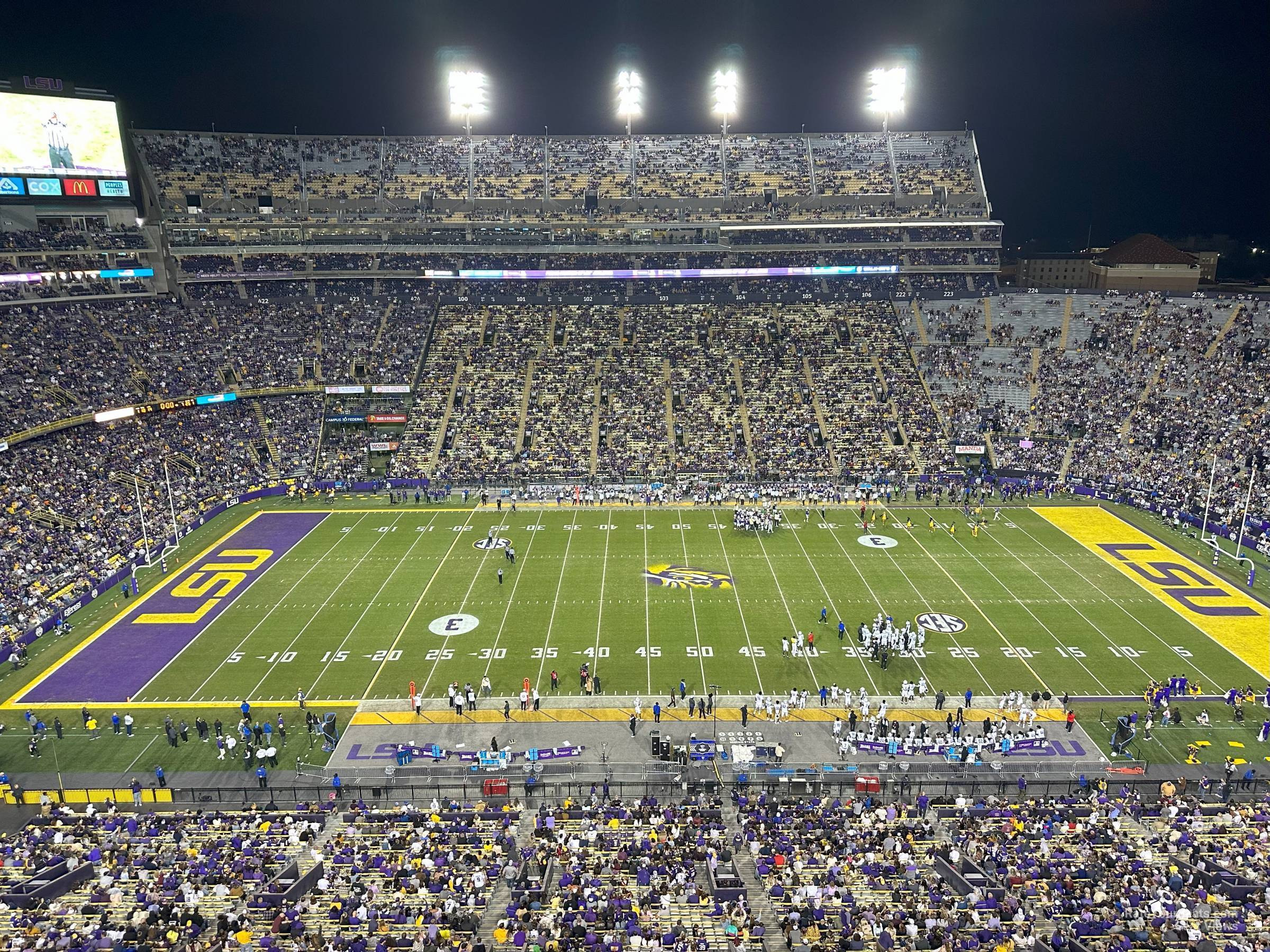 section 536, row c seat view  - tiger stadium