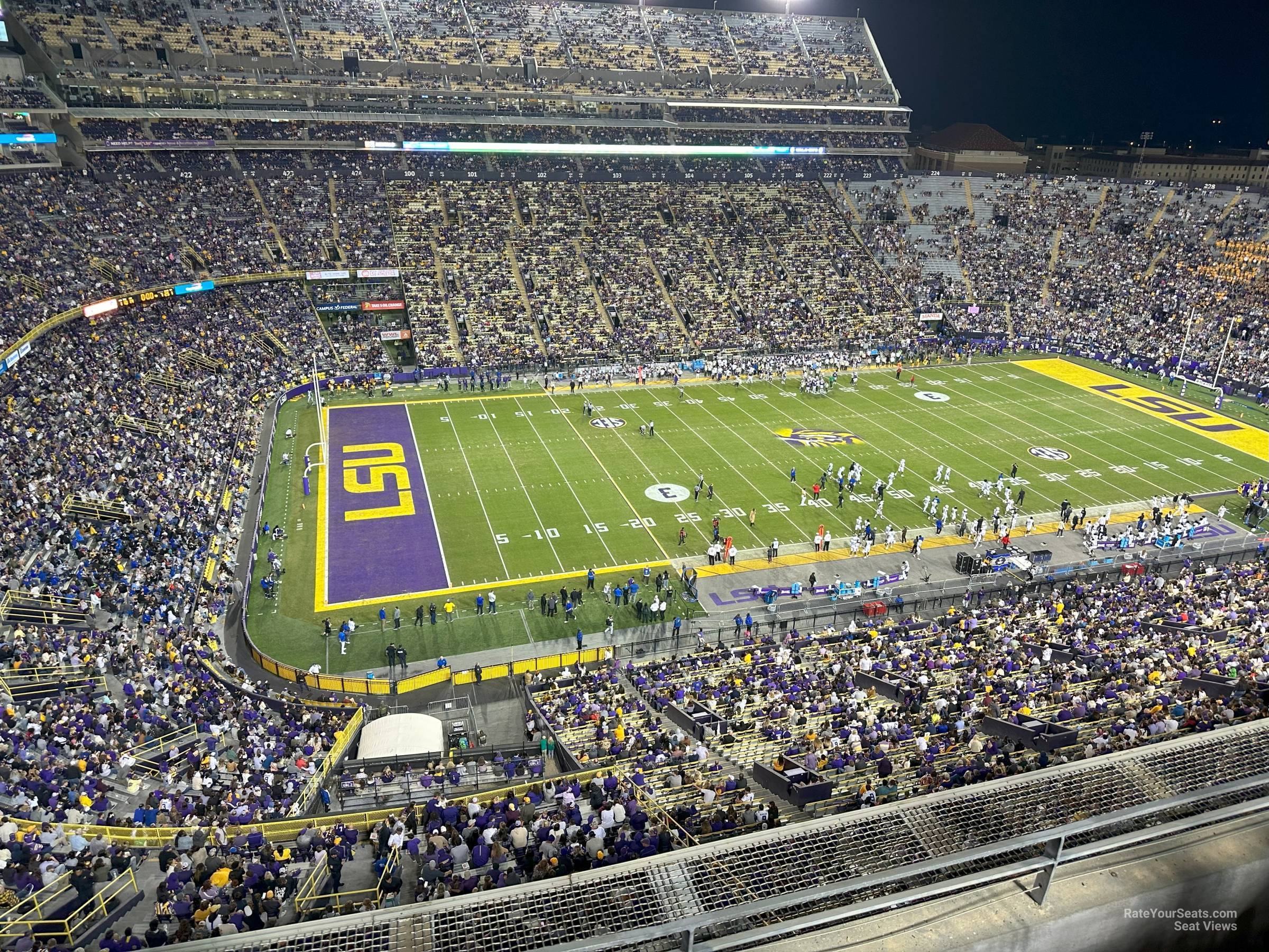 section 540, row c seat view  - tiger stadium