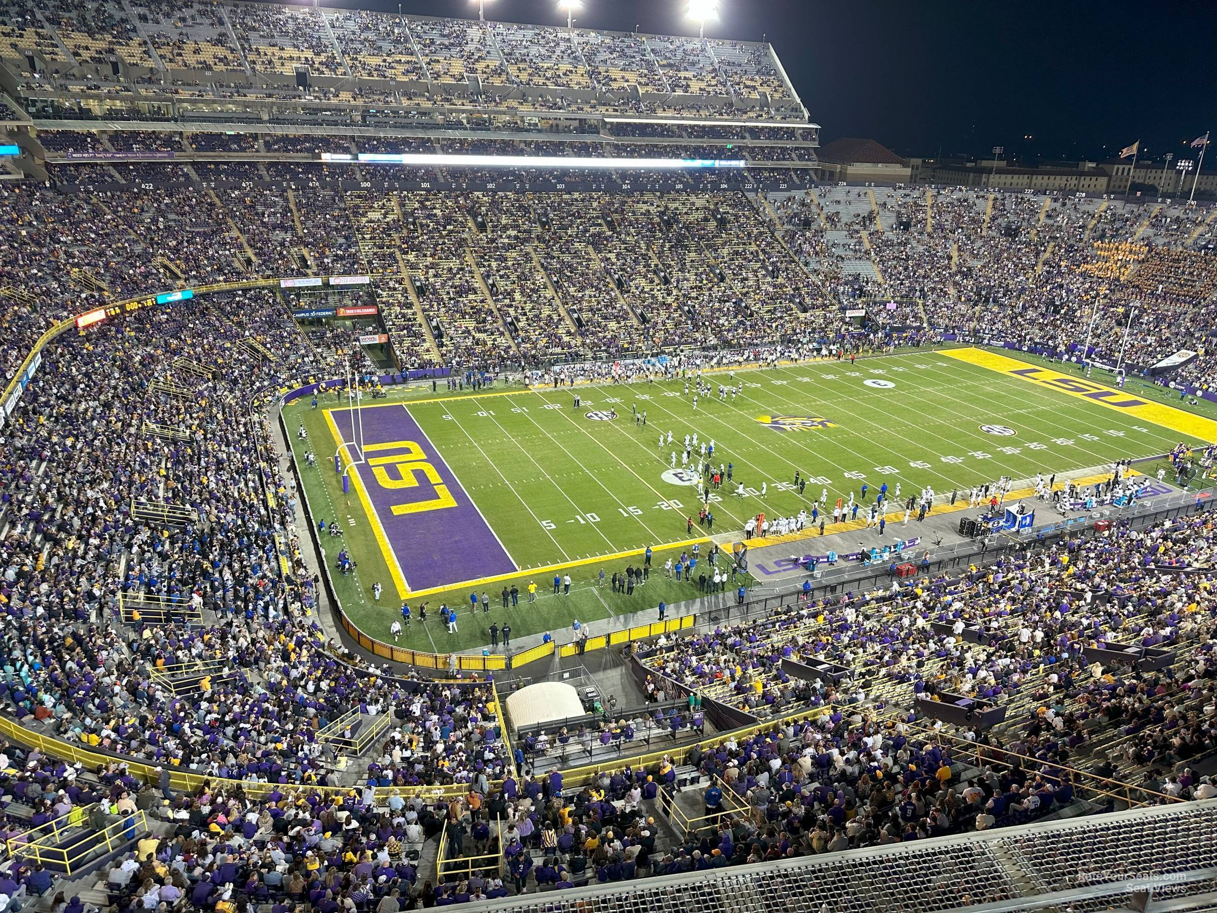 section 541, row c seat view  - tiger stadium