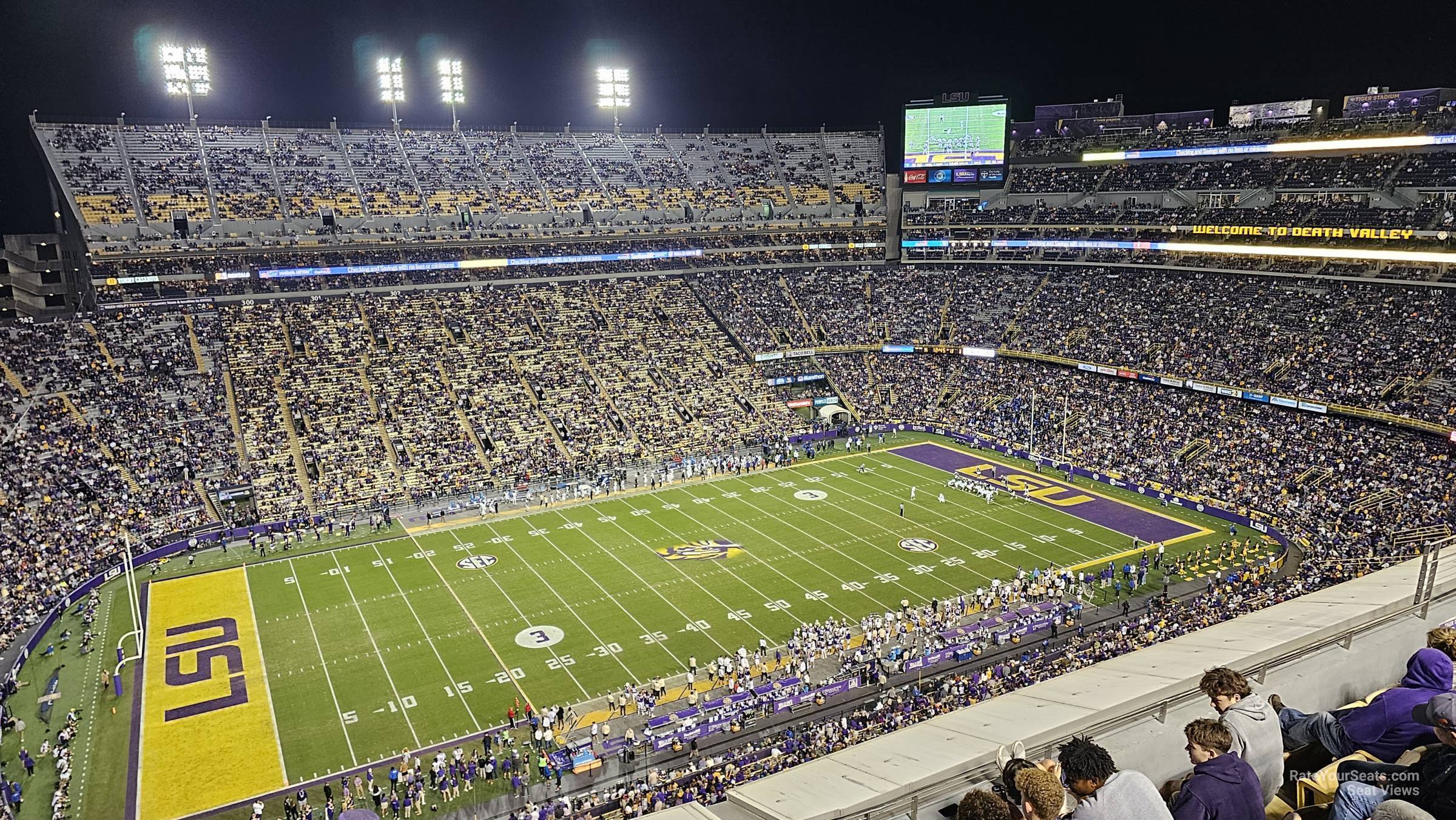 section 618, row 1 seat view  - tiger stadium