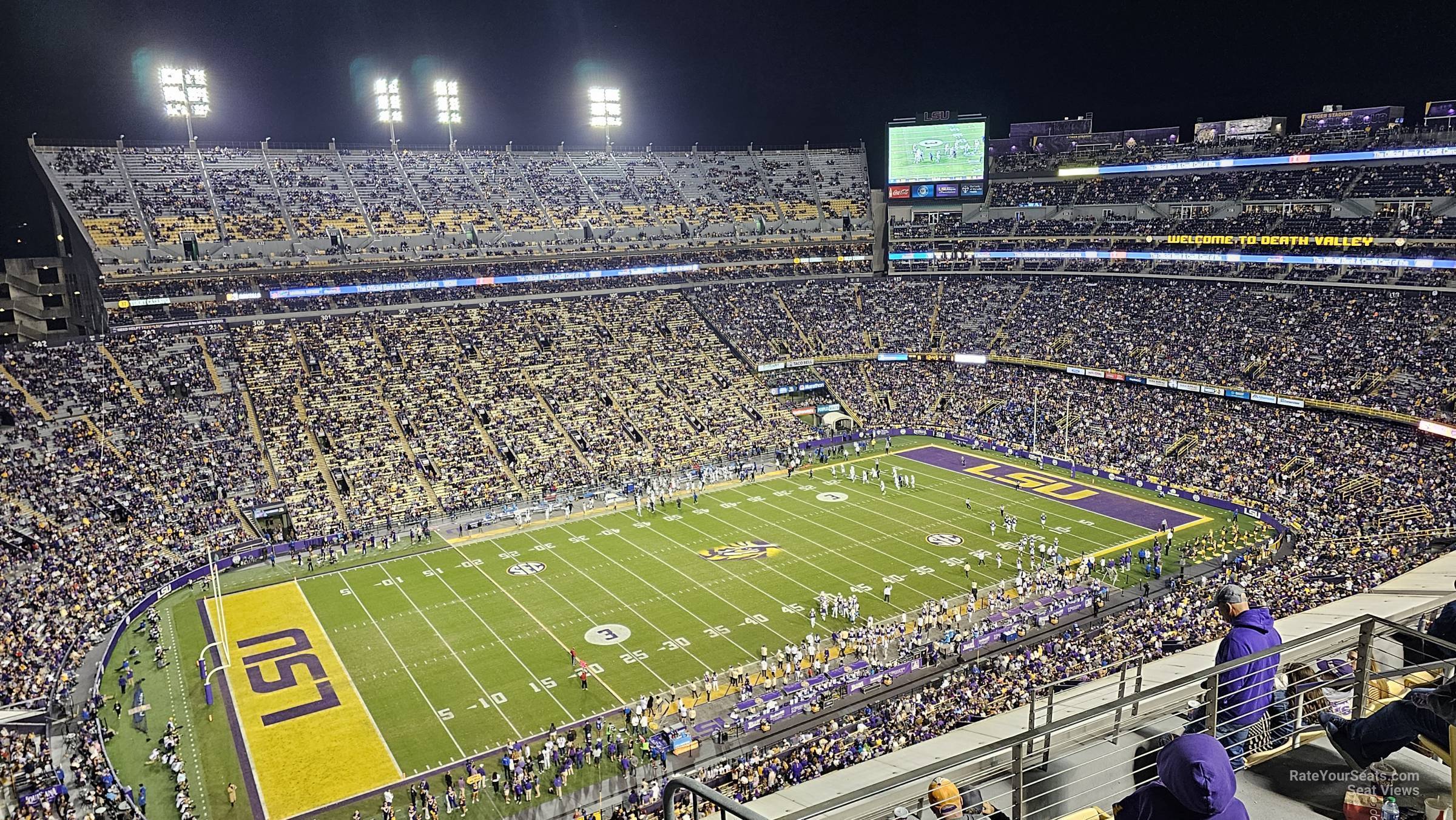 section 619, row 1 seat view  - tiger stadium