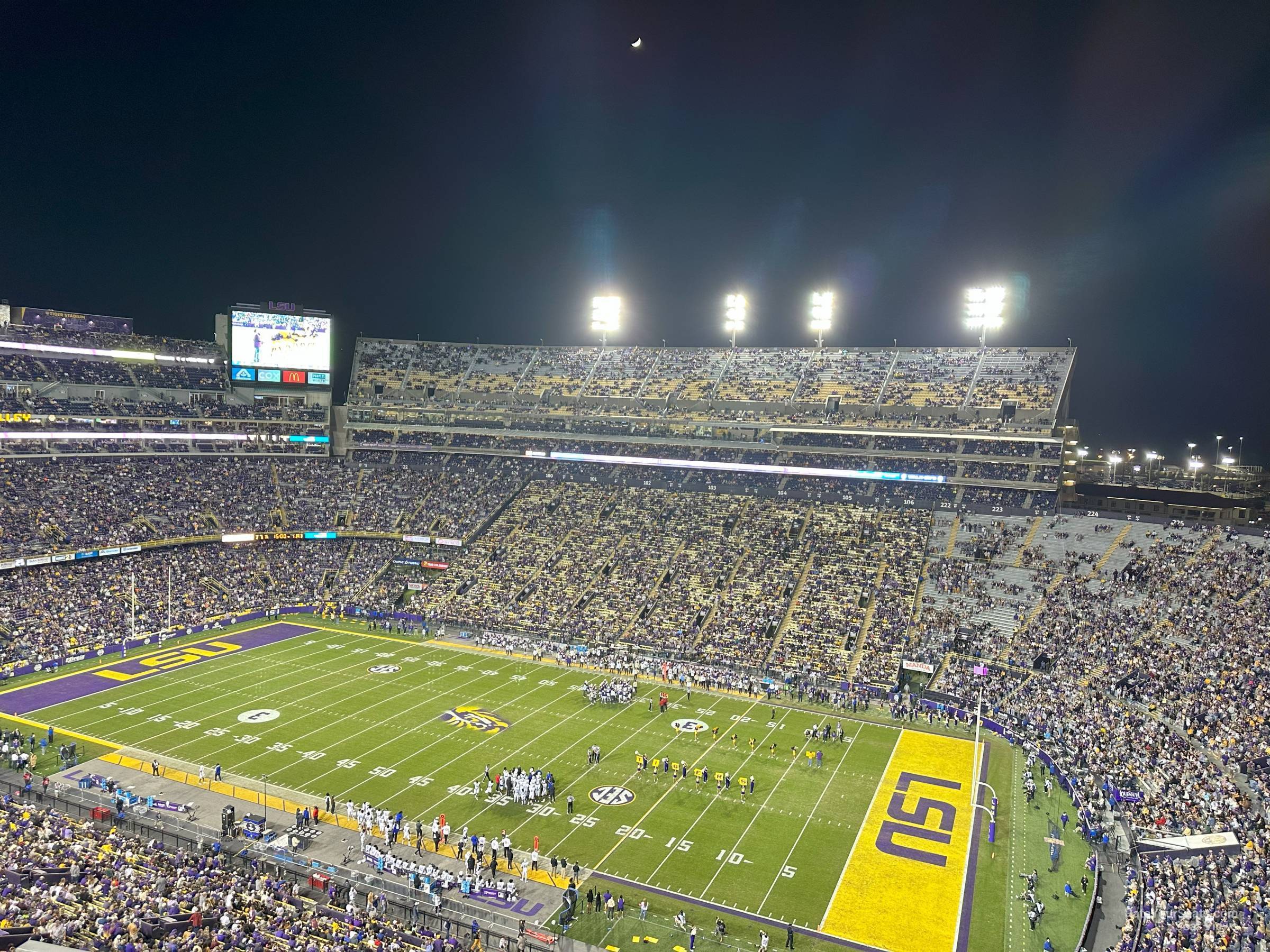 section 630, row d seat view  - tiger stadium