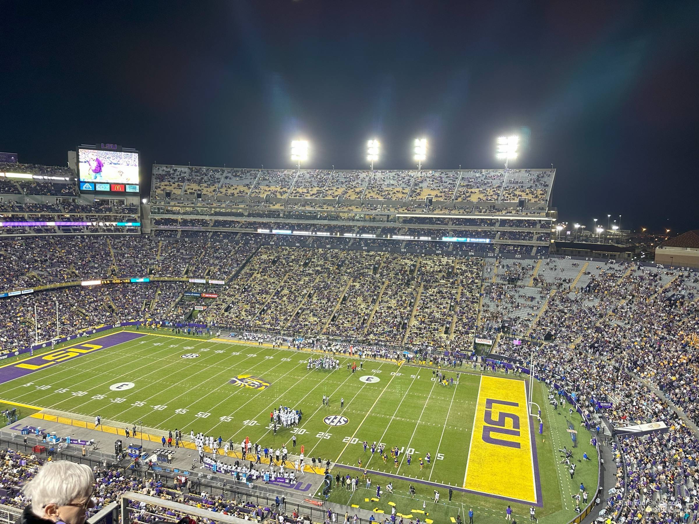 section 631, row d seat view  - tiger stadium