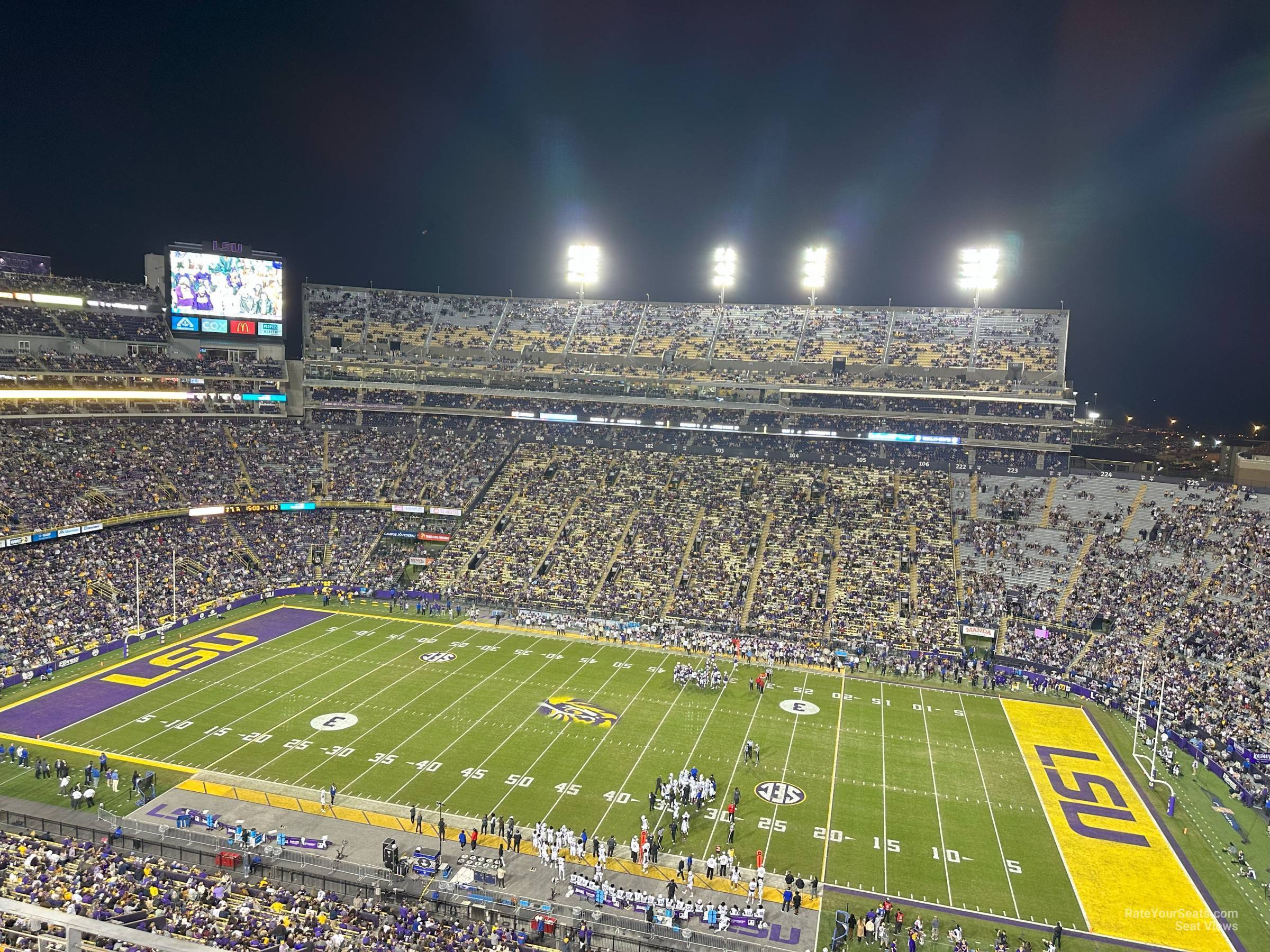 section 633, row d seat view  - tiger stadium