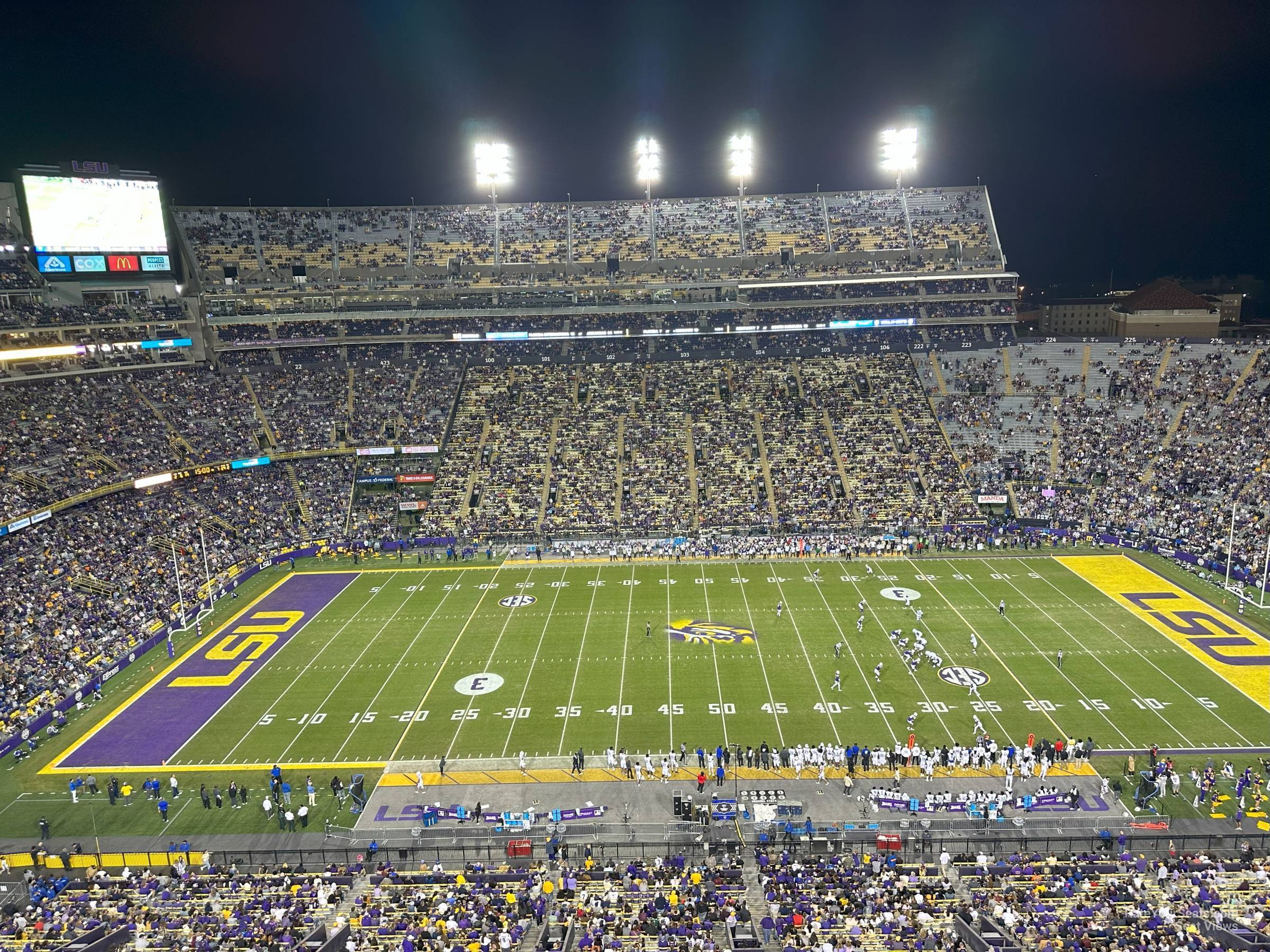 section 636, row d seat view  - tiger stadium