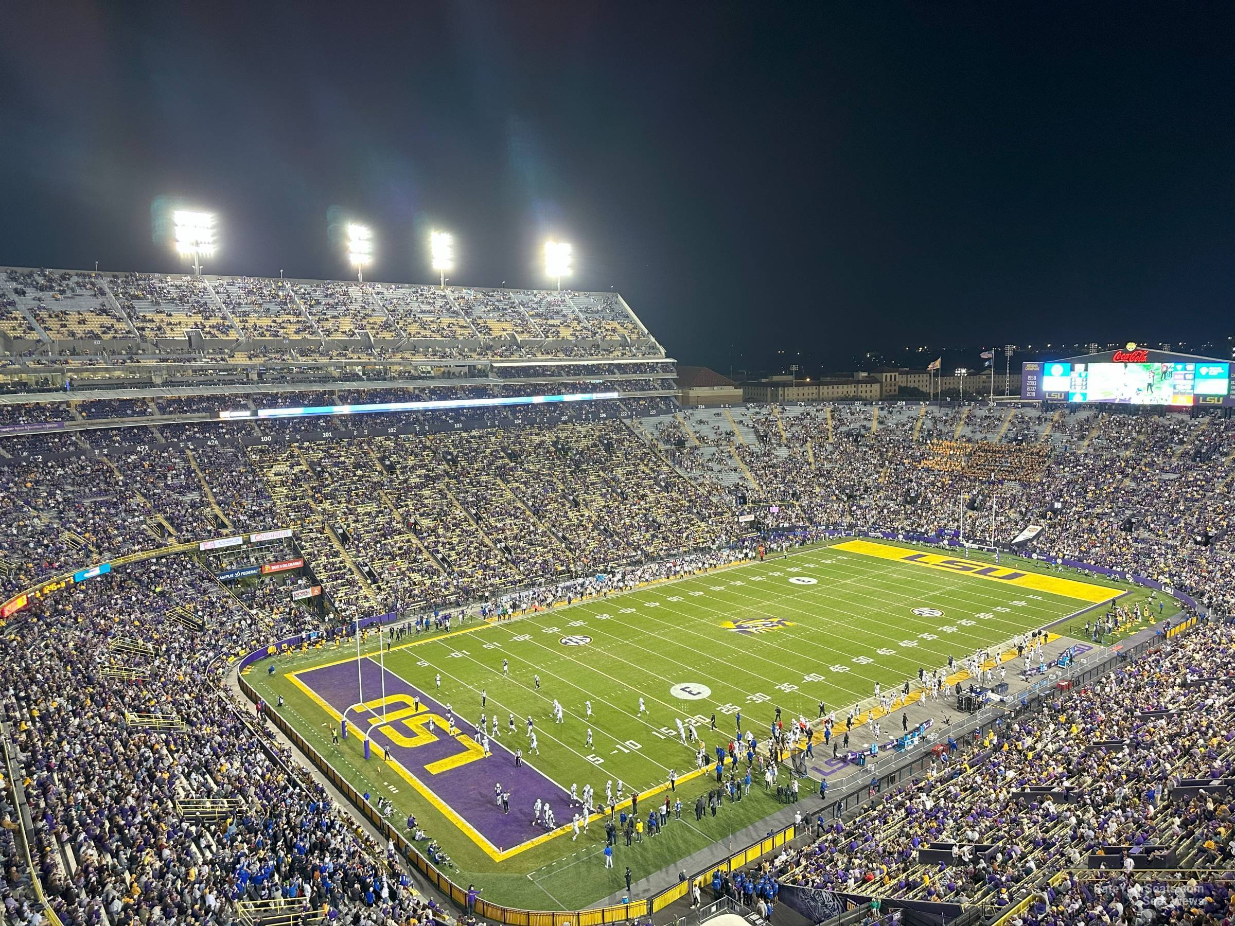 section 643, row d seat view  - tiger stadium
