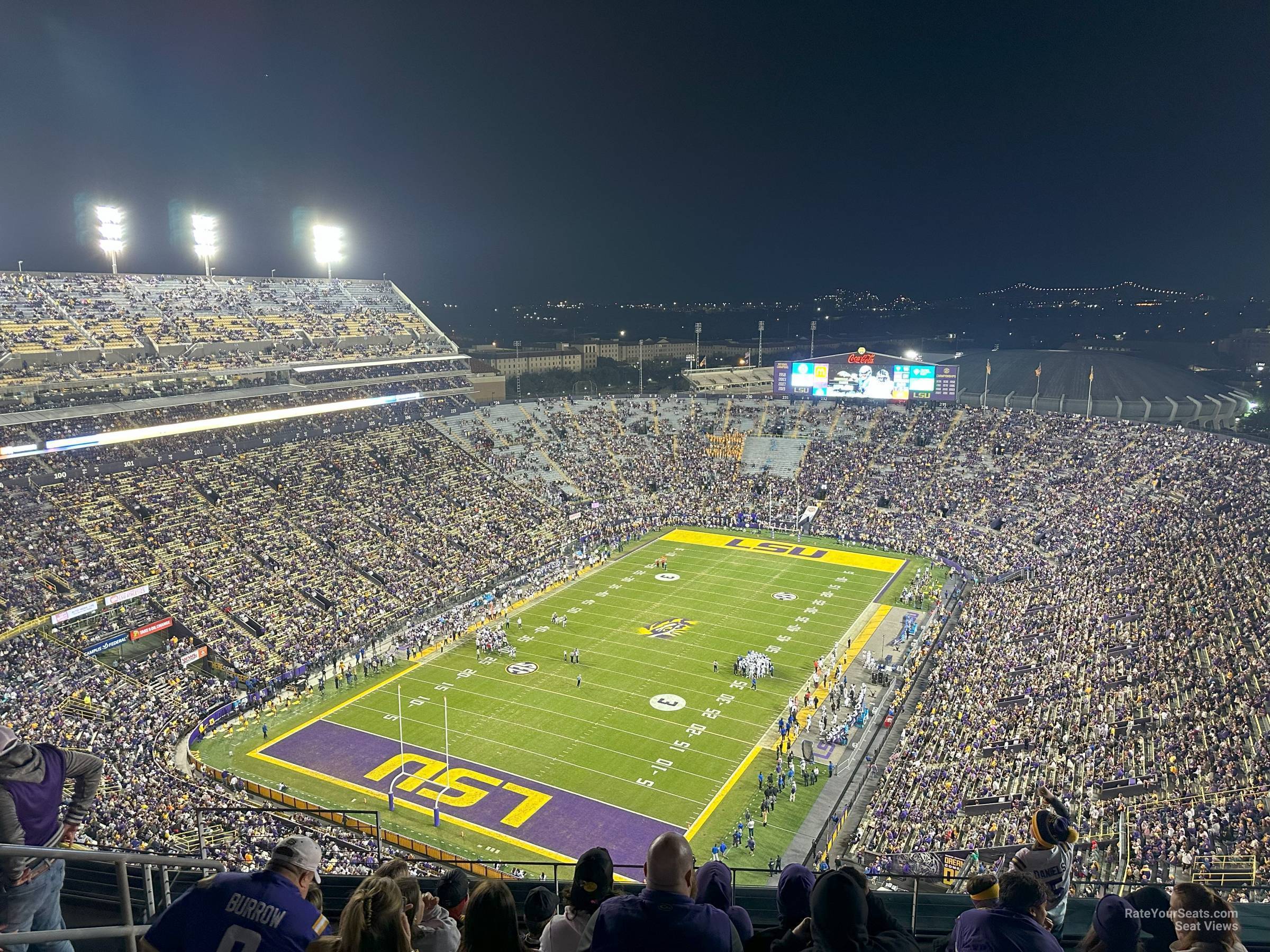 section 650, row 6 seat view  - tiger stadium