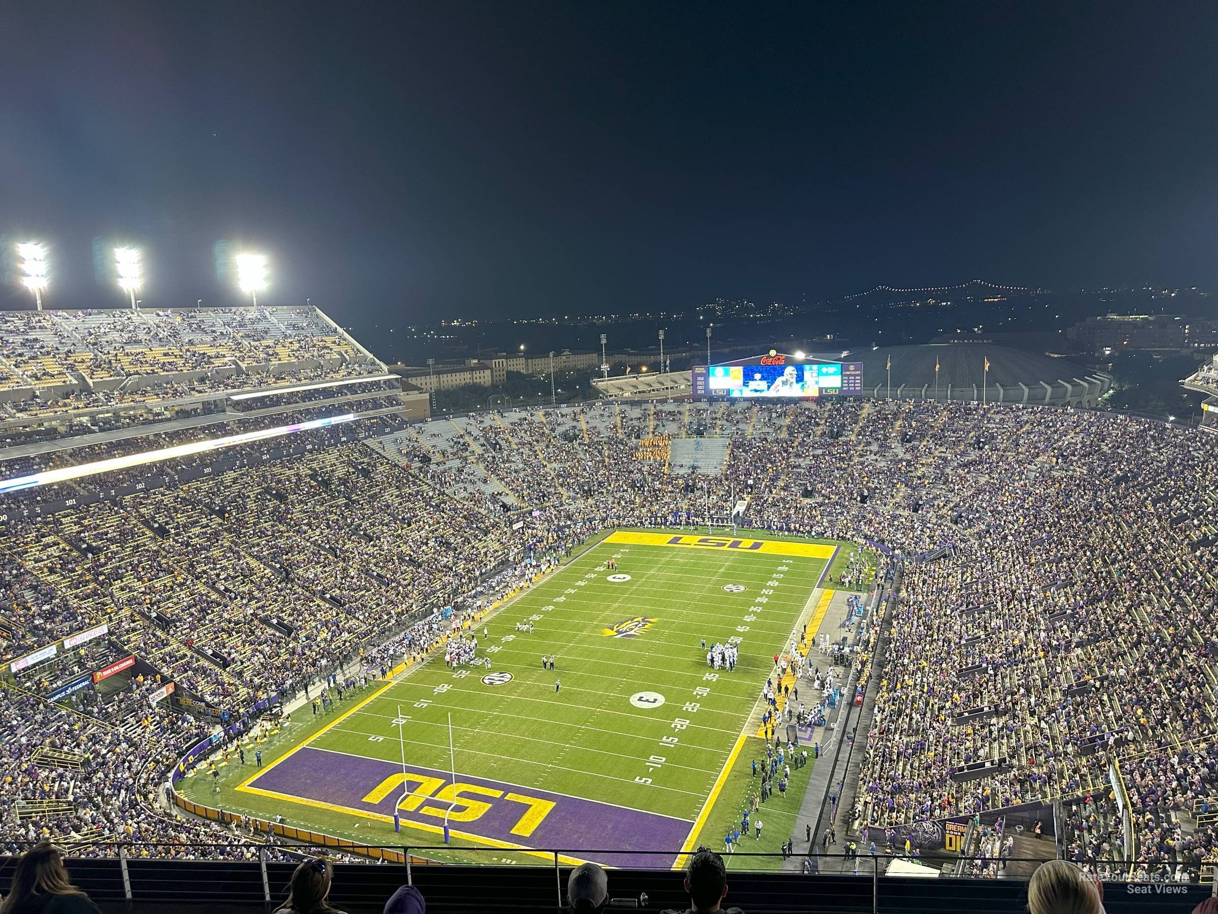 section 651, row 6 seat view  - tiger stadium
