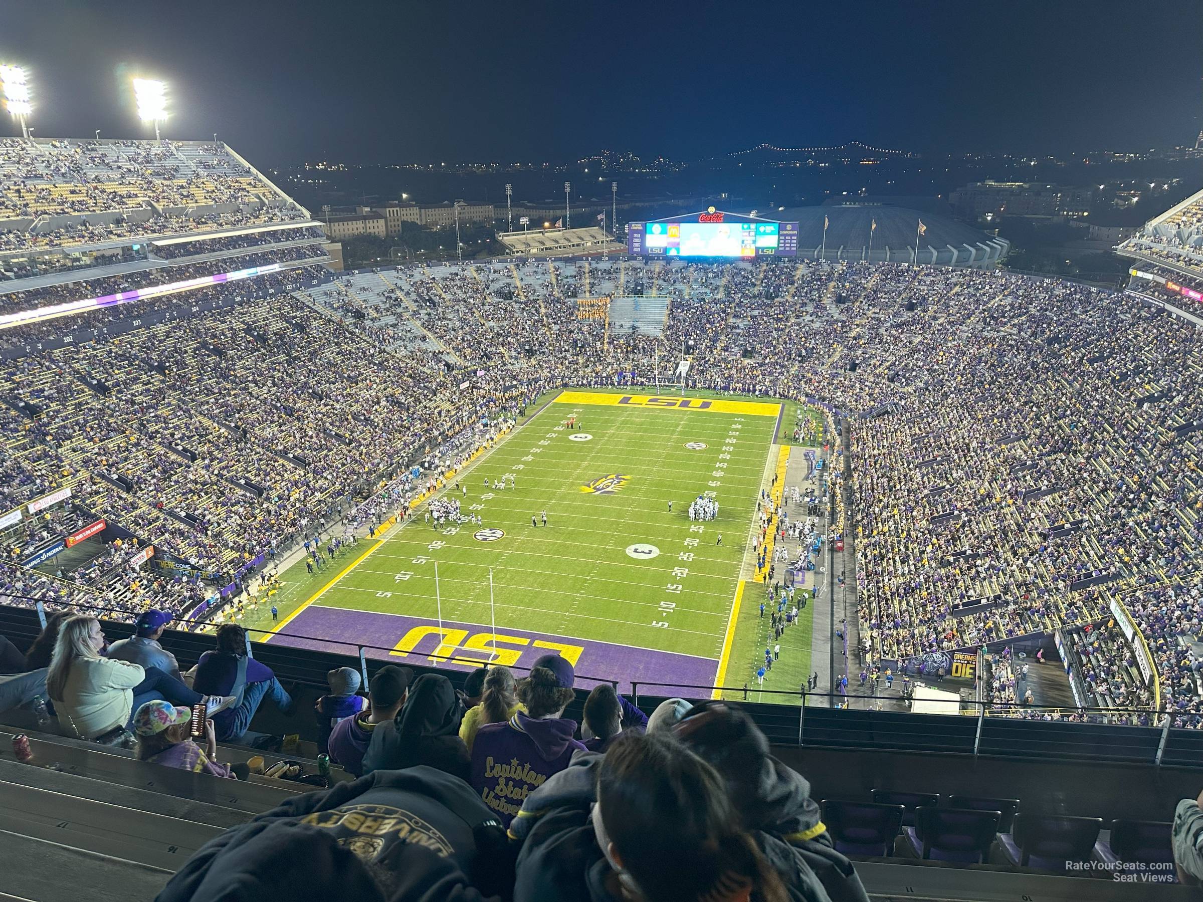 section 652, row 6 seat view  - tiger stadium