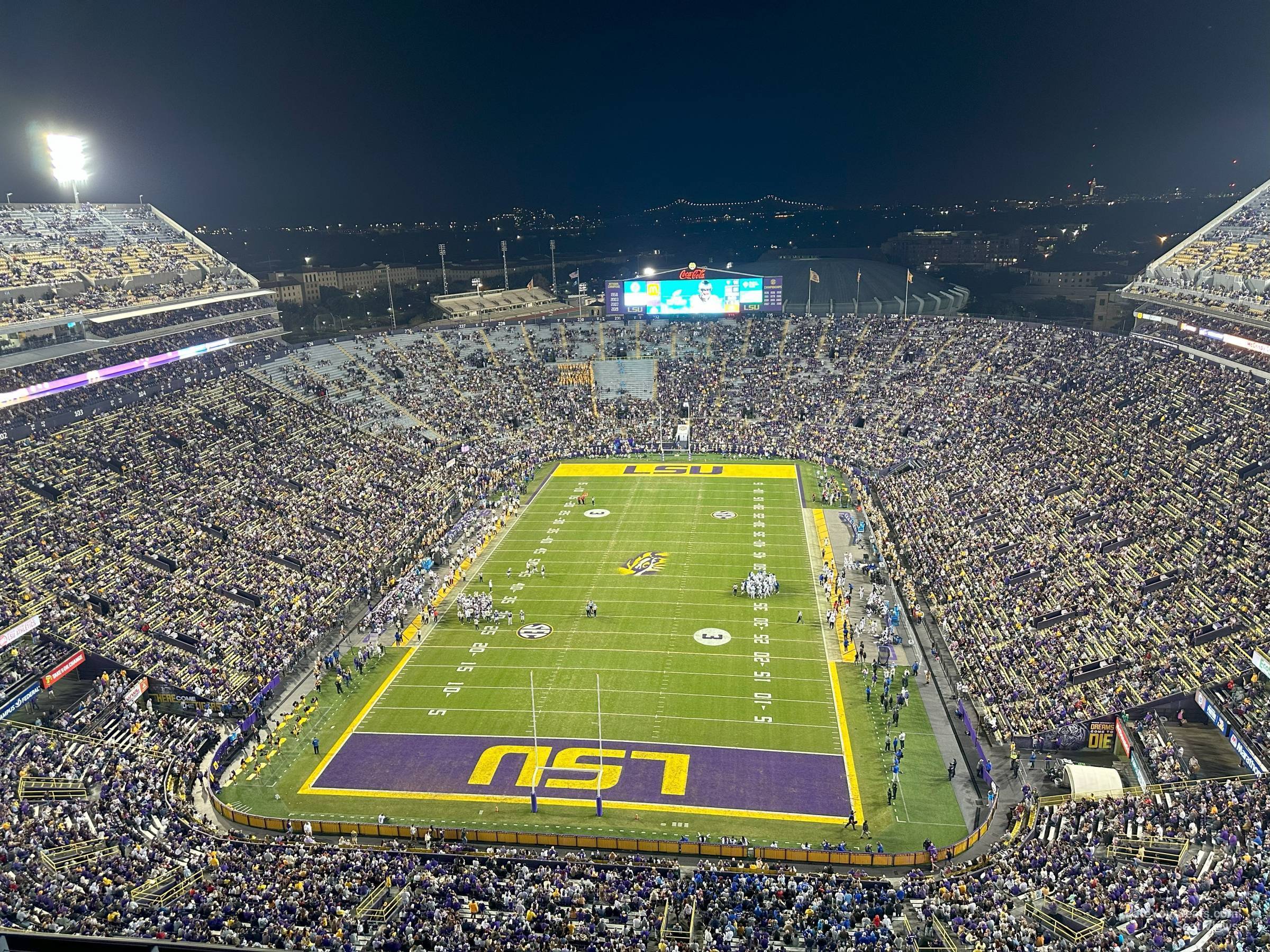 section 653, row 6 seat view  - tiger stadium