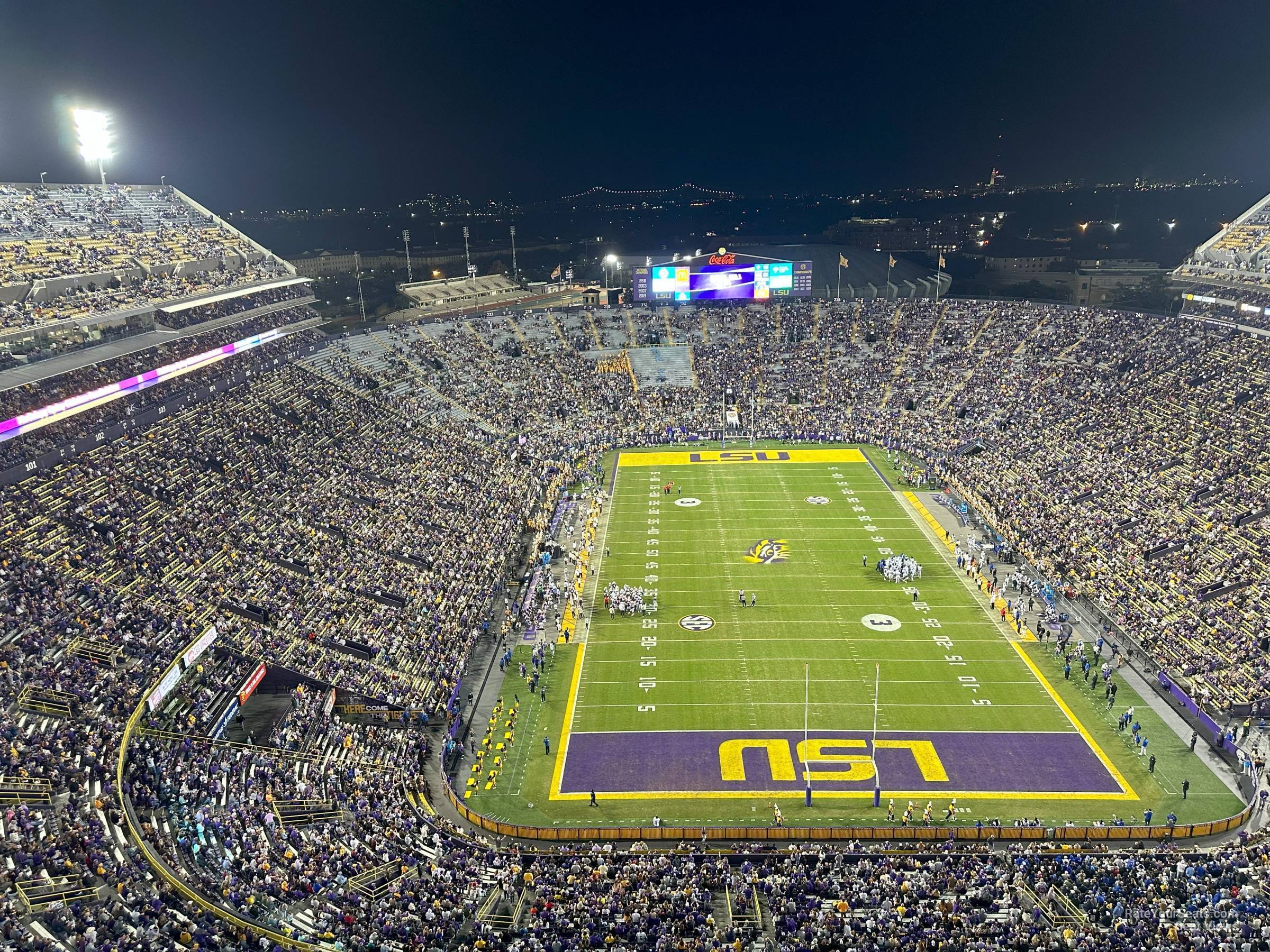 section 655, row 6 seat view  - tiger stadium