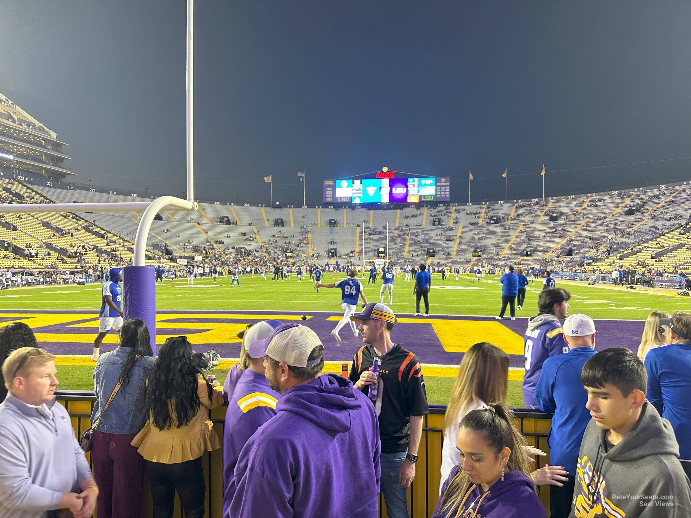 south box 44, row 2 seat view  - tiger stadium