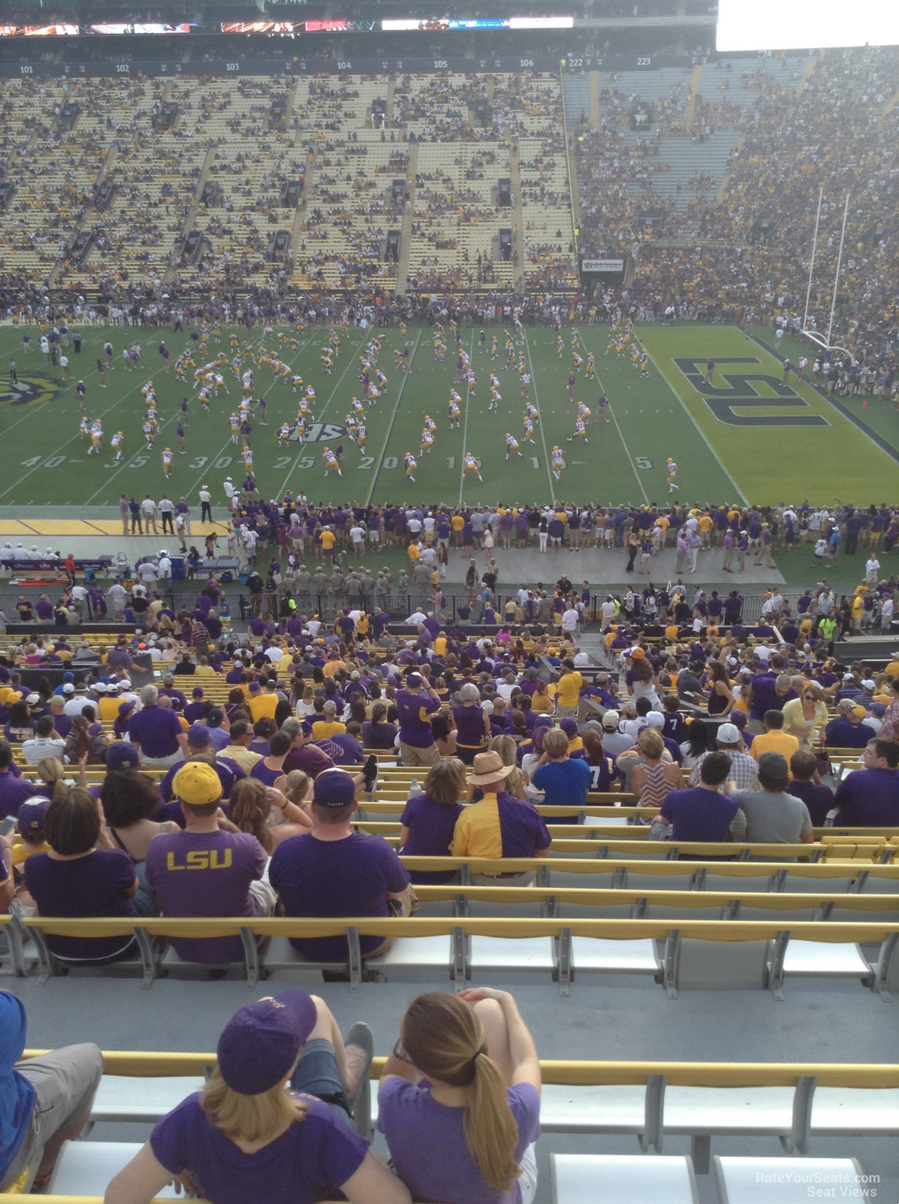tiger stadium section 301 rateyourseats com lsu tiger seating chart