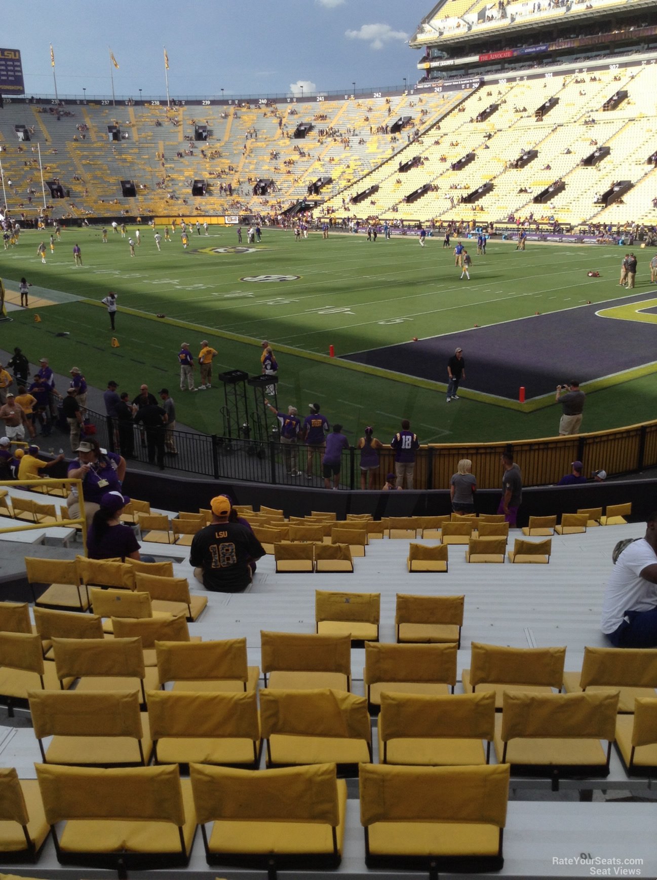 tiger stadium section 408 rateyourseats com lsu tiger stadium seating chart