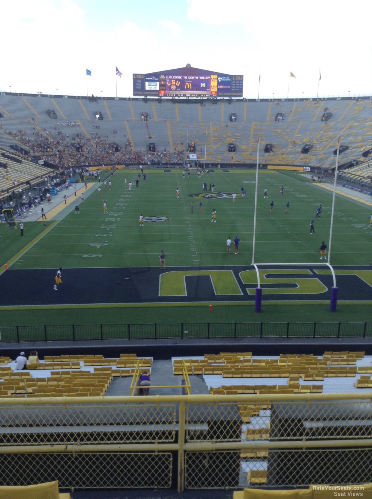 section 417 at tiger stadium rateyourseats com lsu tiger stadium seating chart
