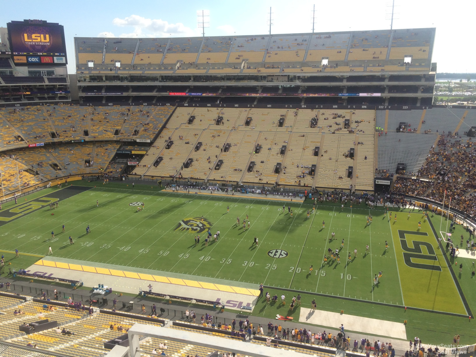 tiger stadium section 532 rateyourseats com lsu tiger seating chart