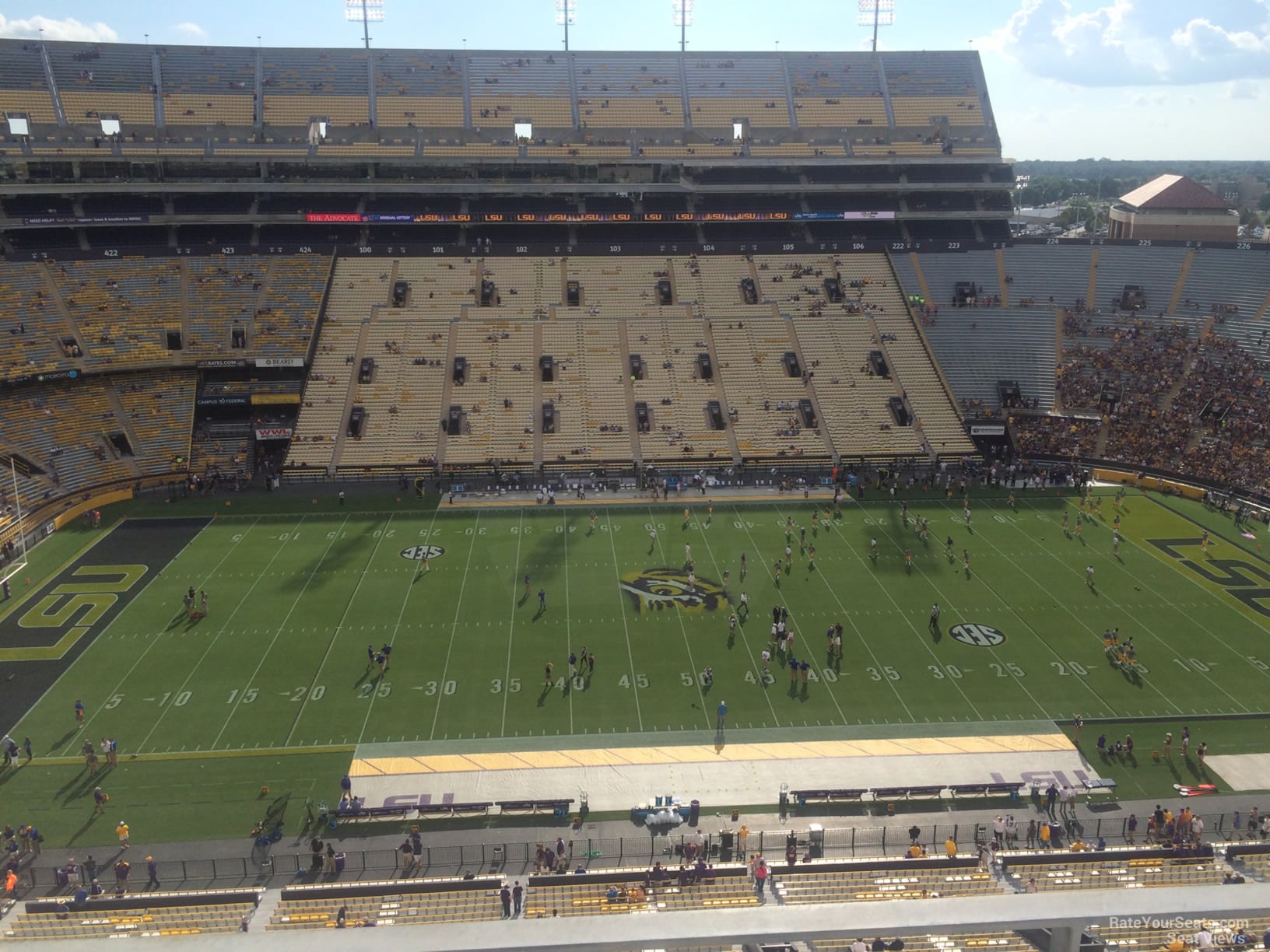 section 536 seat view  for football - tiger stadium
