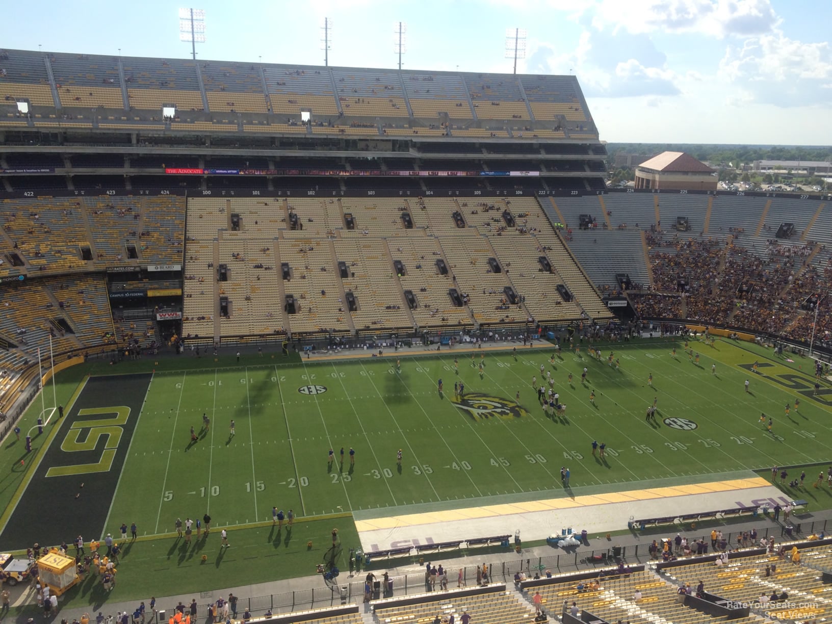 section 538 seat view  for football - tiger stadium