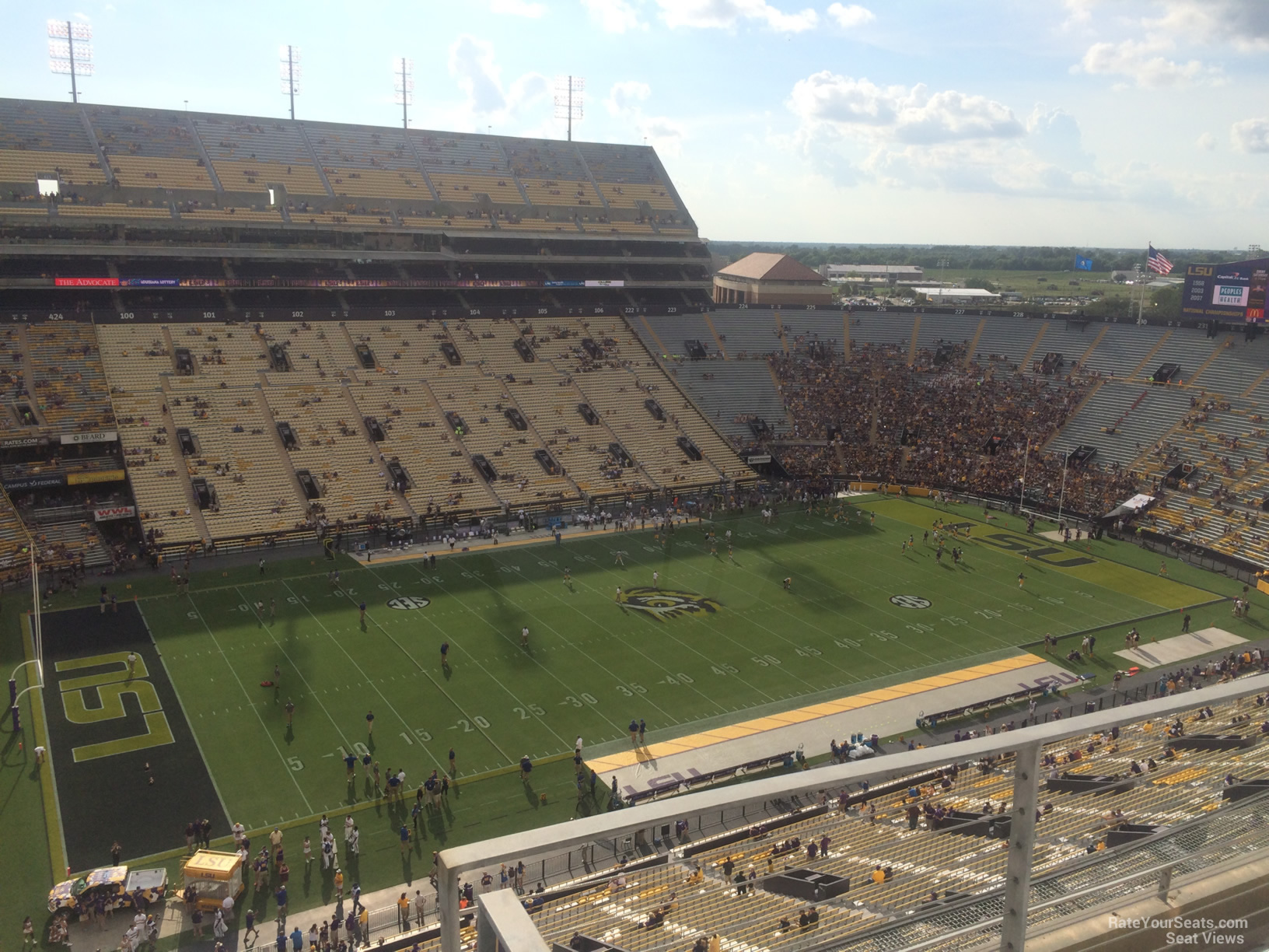 section 540 seat view  for football - tiger stadium