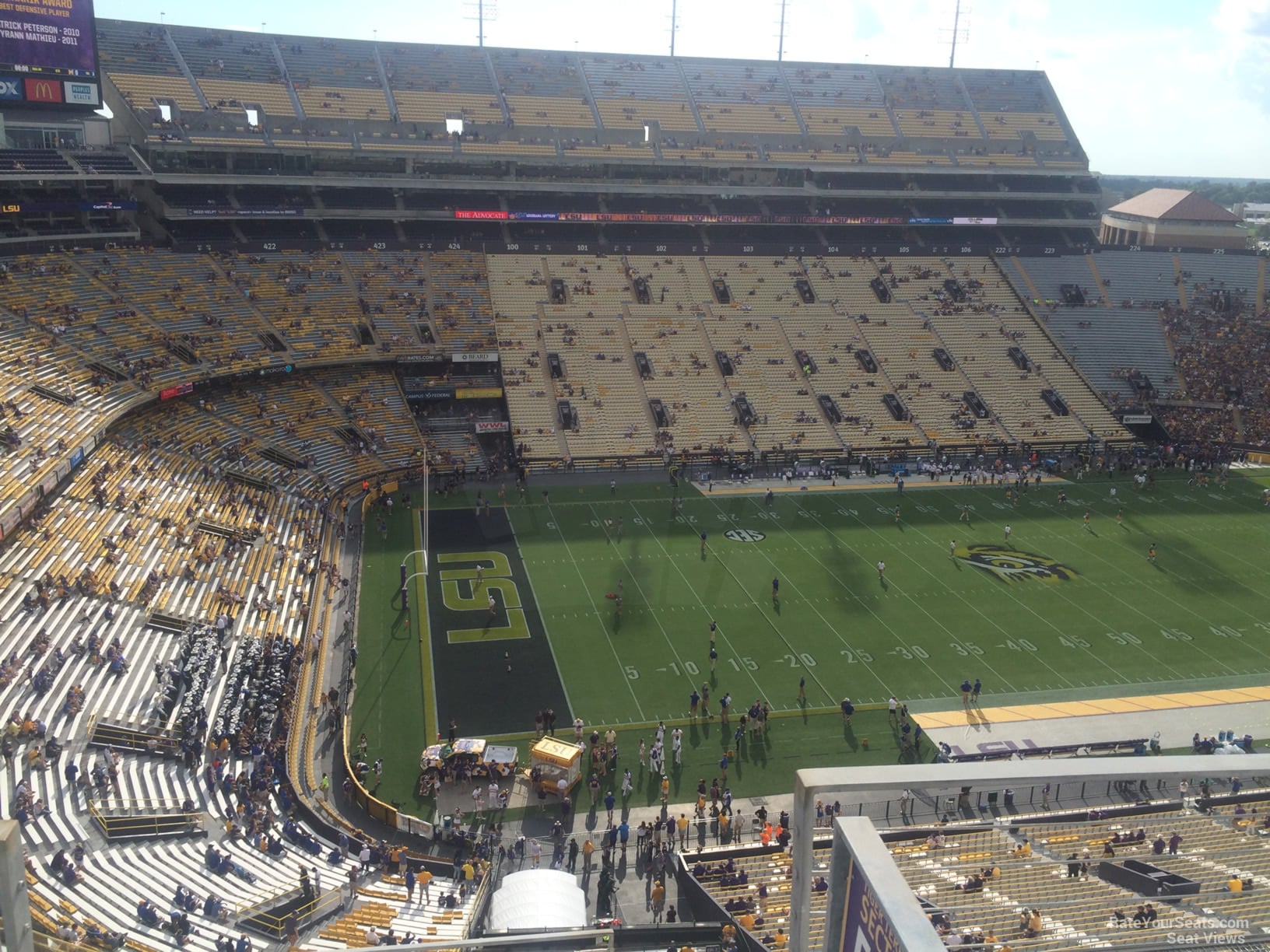 section 541 seat view for football - tiger stadium