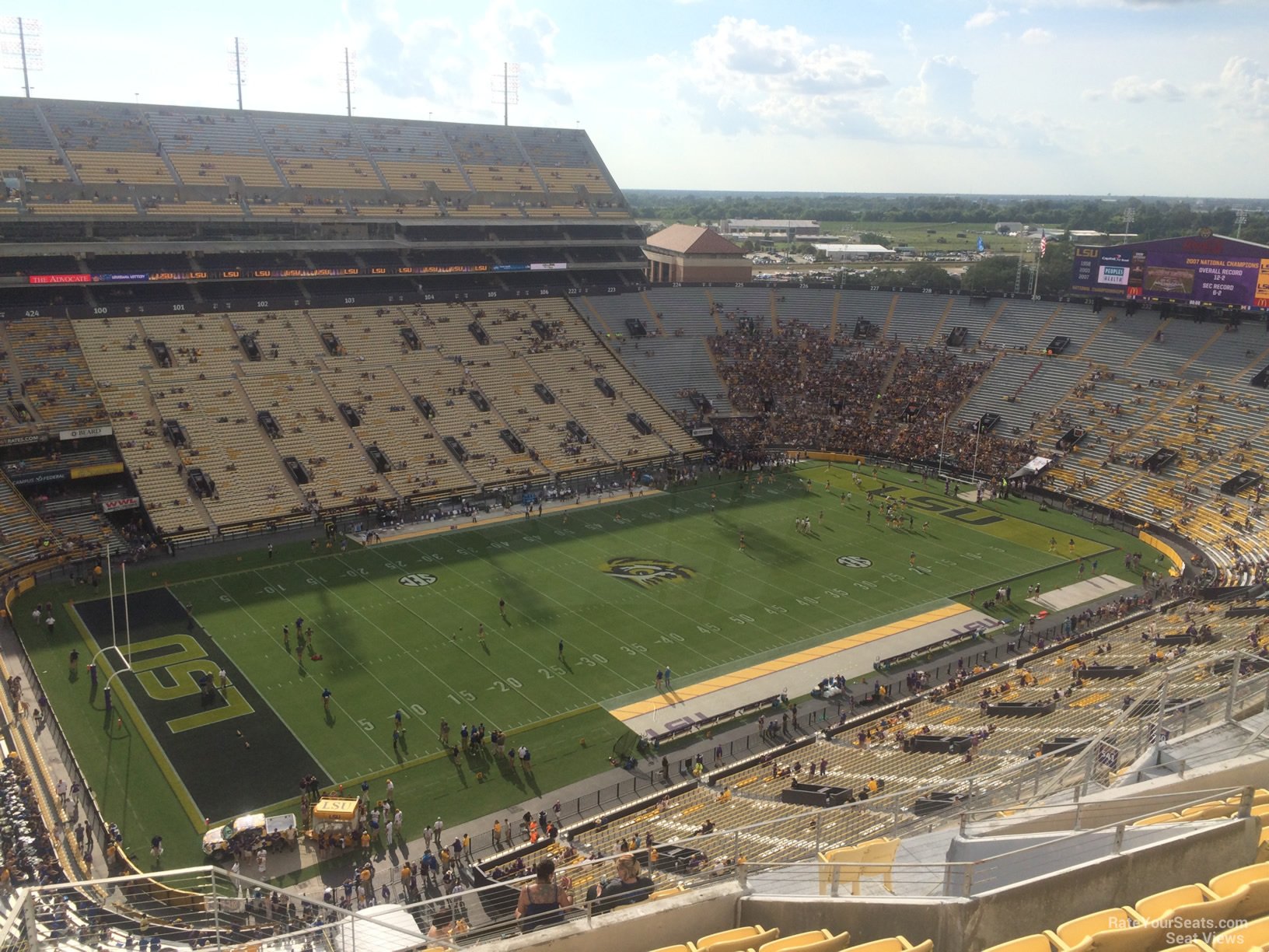 section 641, row l seat view  - tiger stadium