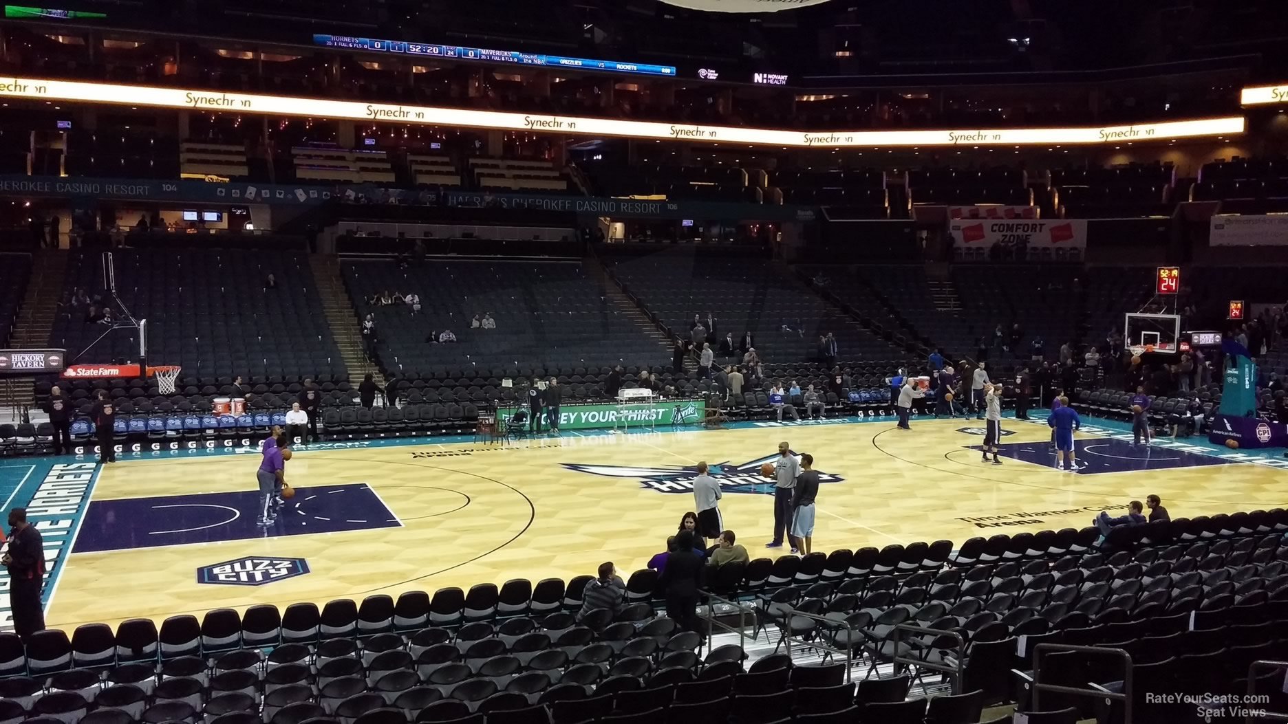 View from Section 115 Row M