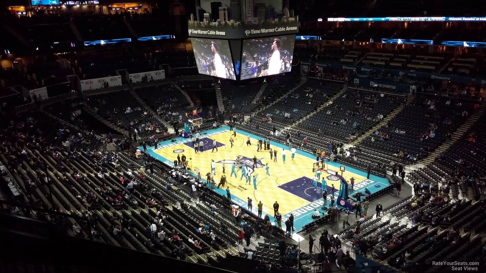 section 204, row f seat view  for basketball - spectrum center