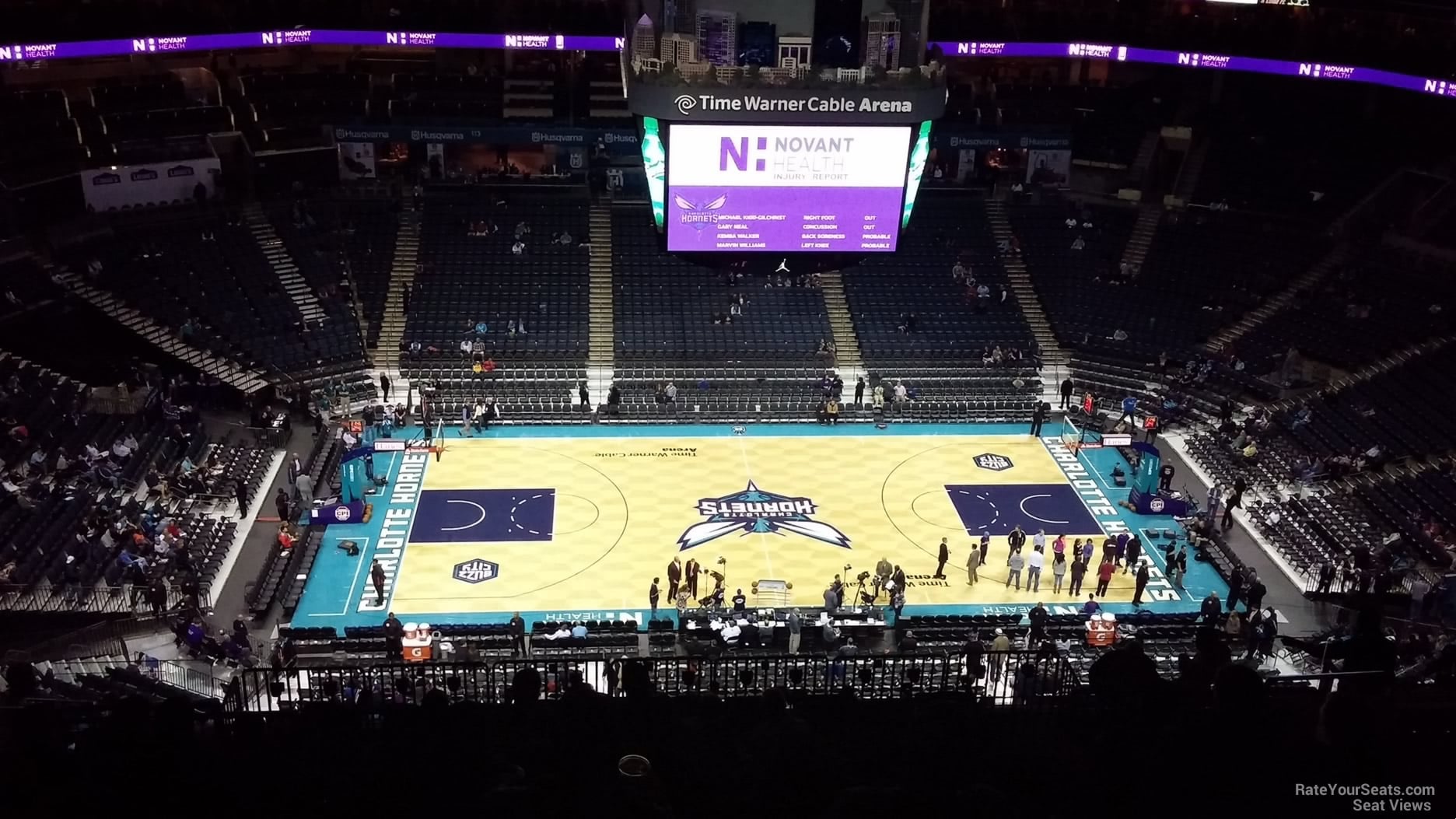 section 209, row p seat view  for basketball - spectrum center