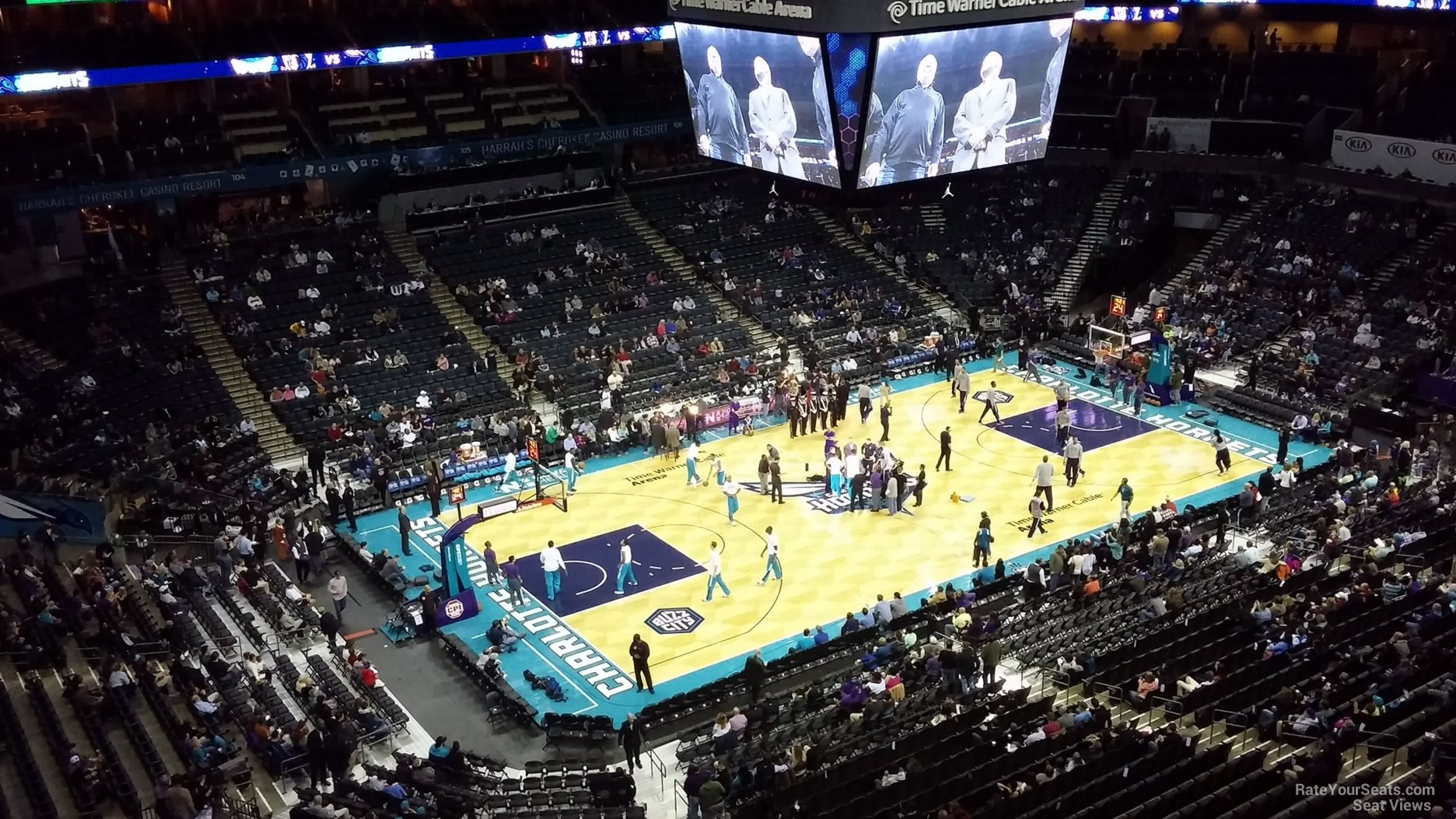 section 228, row f seat view  for basketball - spectrum center