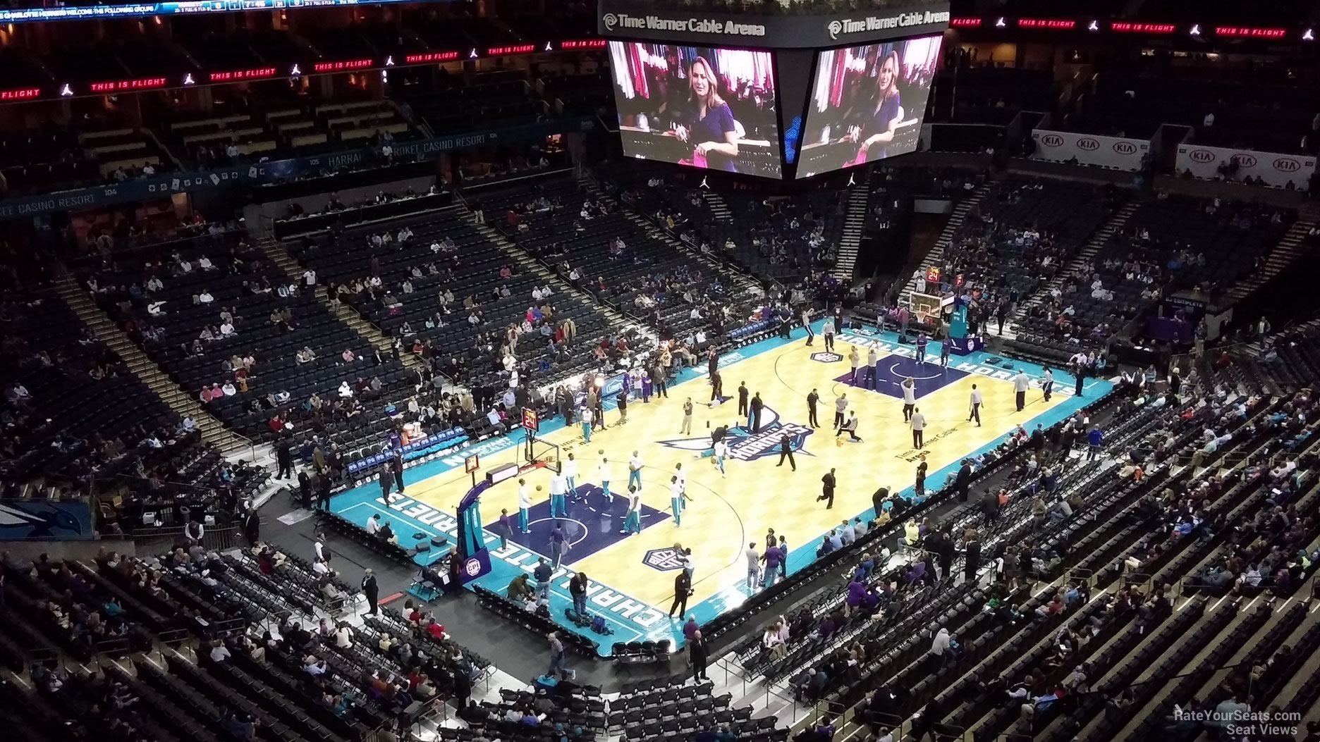 section 230, row f seat view  for basketball - spectrum center