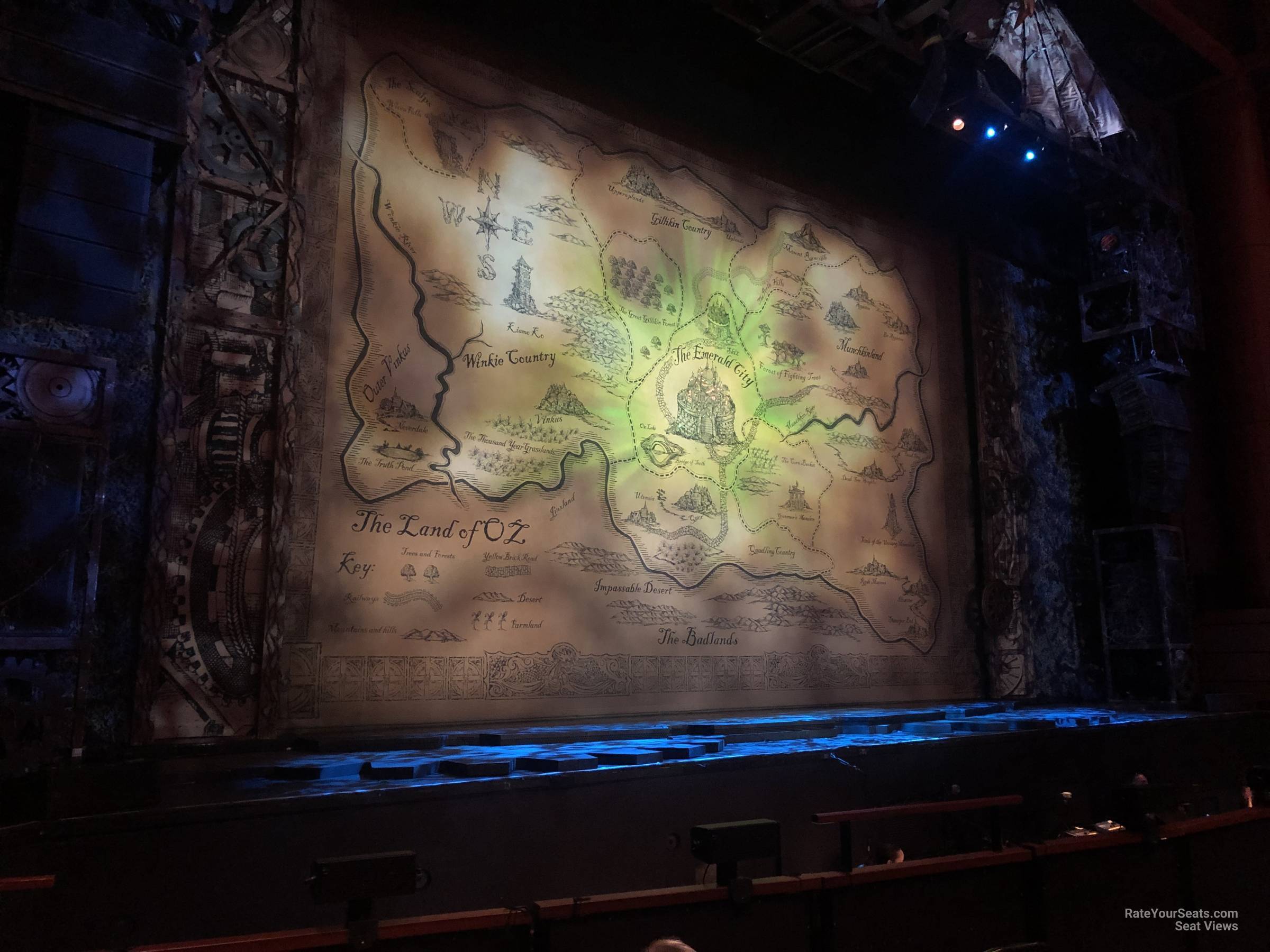 orchestra pit left, row 5 seat view  - jacksonville center for the performing arts (moran)