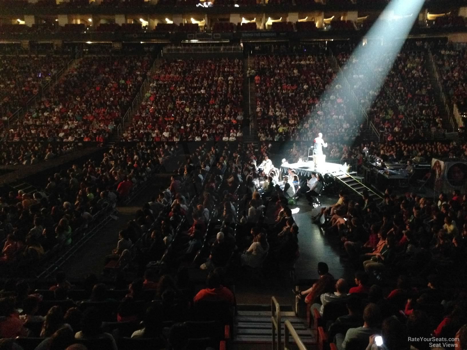 section 120 seat view  for concert - toyota center