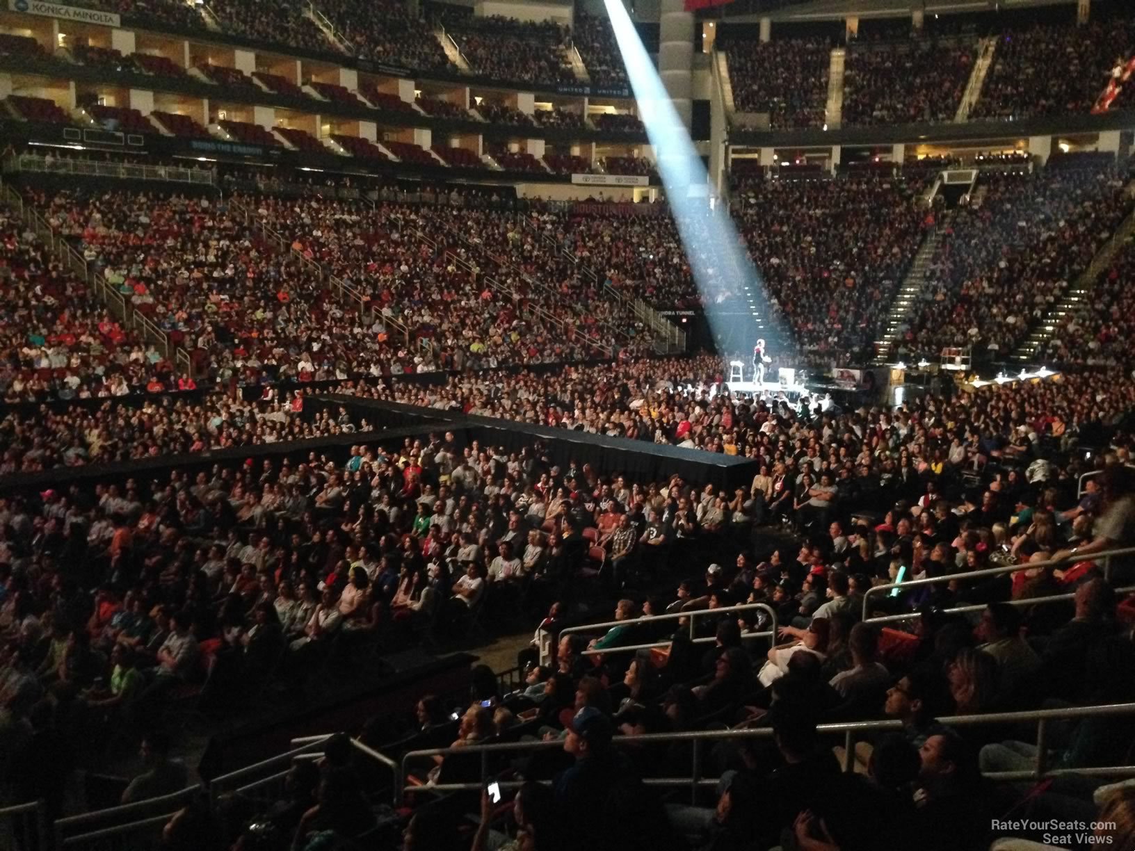 section 123 seat view  for concert - toyota center