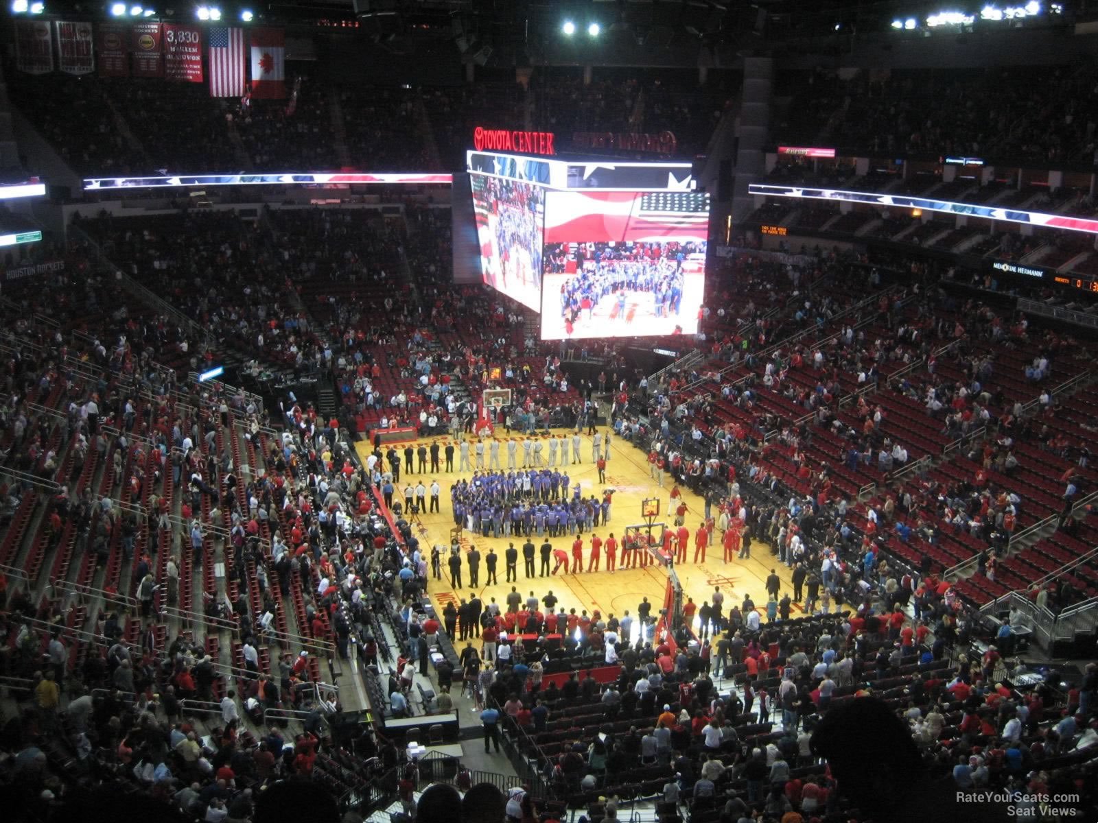 section 421 seat view  for basketball - toyota center