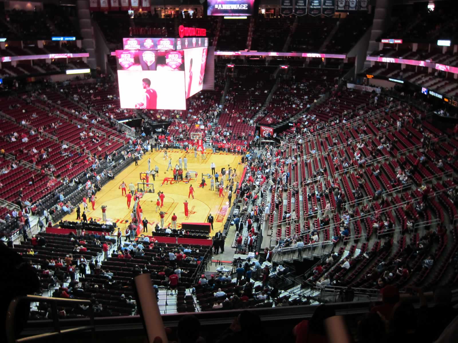 section 433, row 6 seat view  for basketball - toyota center