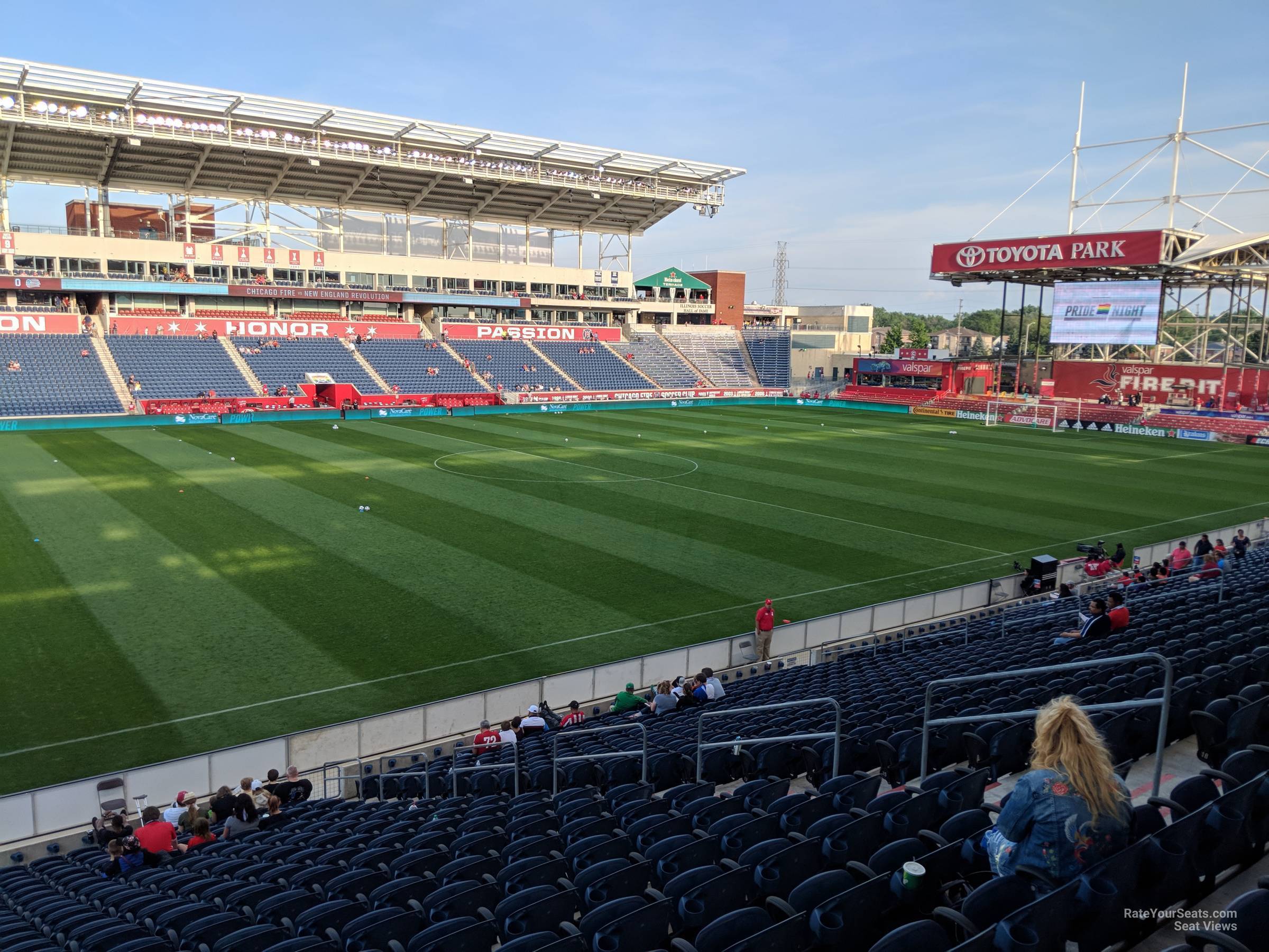 section 110, row 22 seat view  - seatgeek stadium