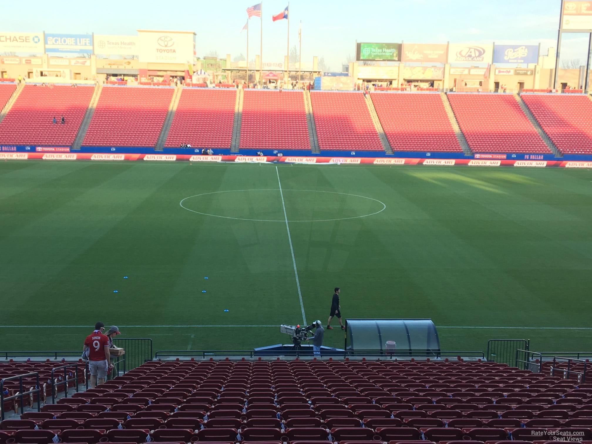 section 106, row 25 seat view  for soccer - toyota stadium - frisco