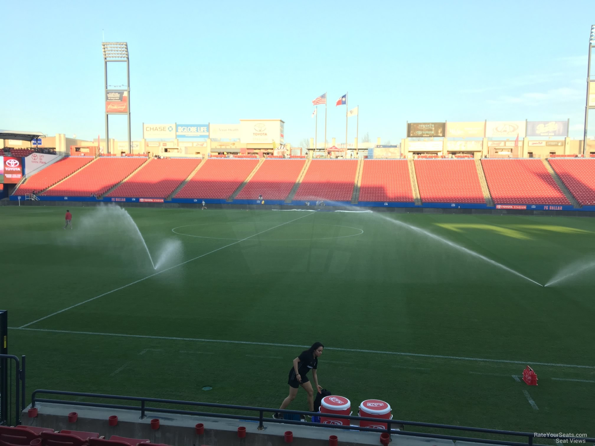 section 107, row 7 seat view  for soccer - toyota stadium - frisco