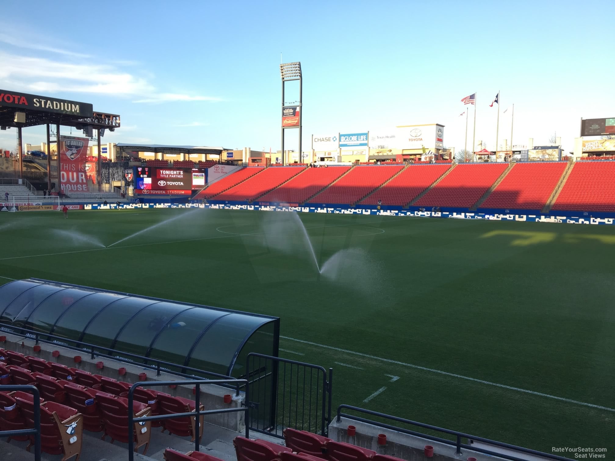 section 109, row 7 seat view  for soccer - toyota stadium - frisco