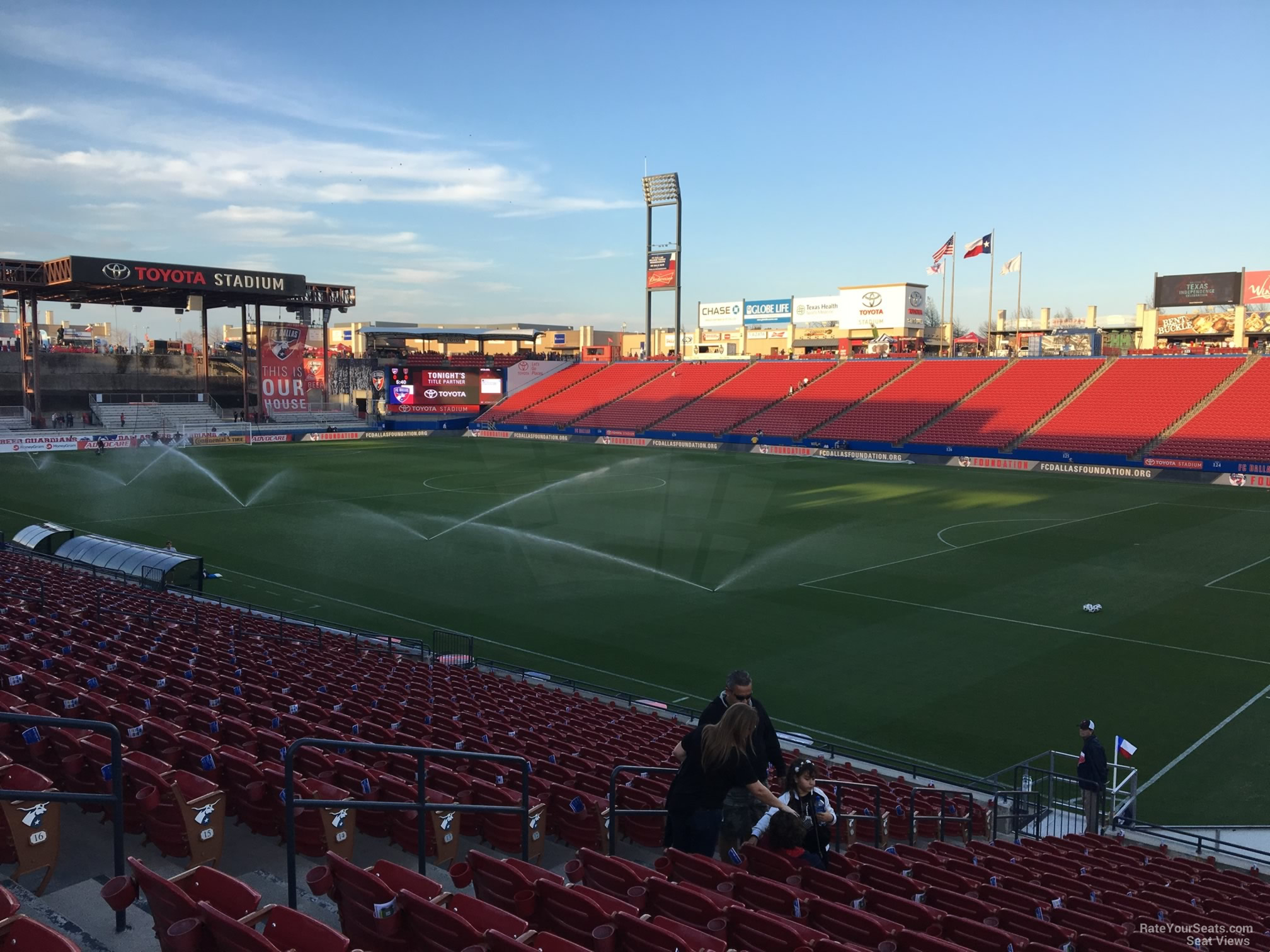section 111, row 19 seat view  for soccer - toyota stadium