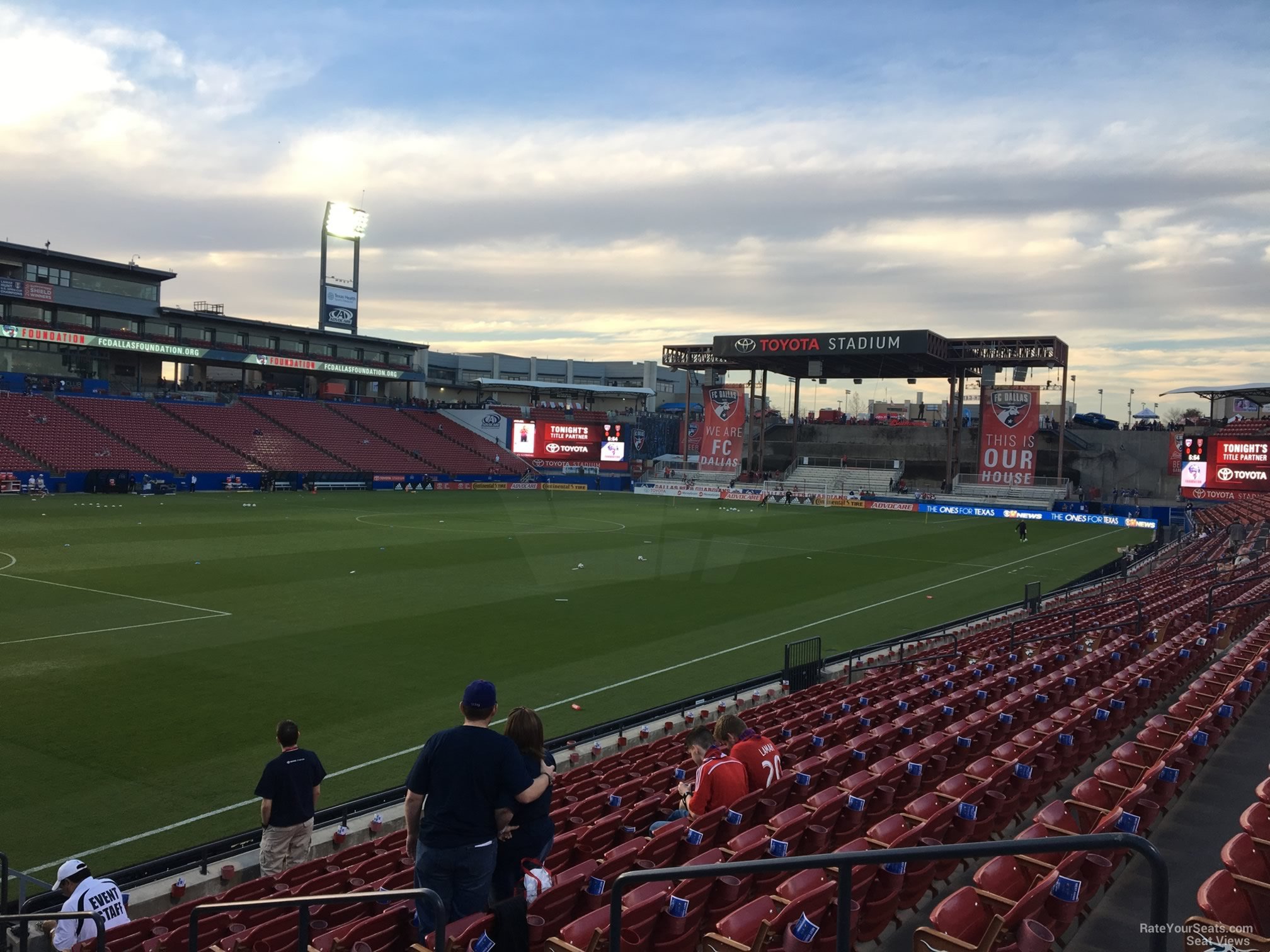section 122, row 10 seat view  for soccer - toyota stadium
