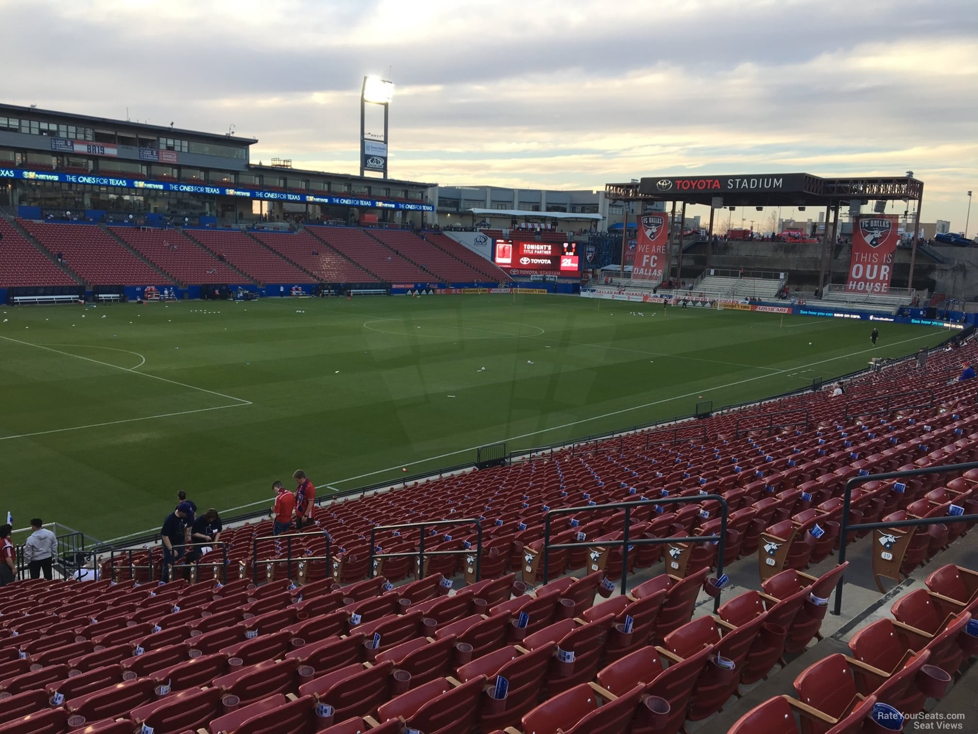 section 122, row 22 seat view  for soccer - toyota stadium - frisco