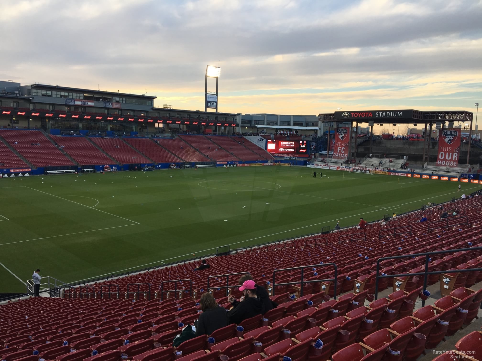 section 122, row 30 seat view  for soccer - toyota stadium - frisco
