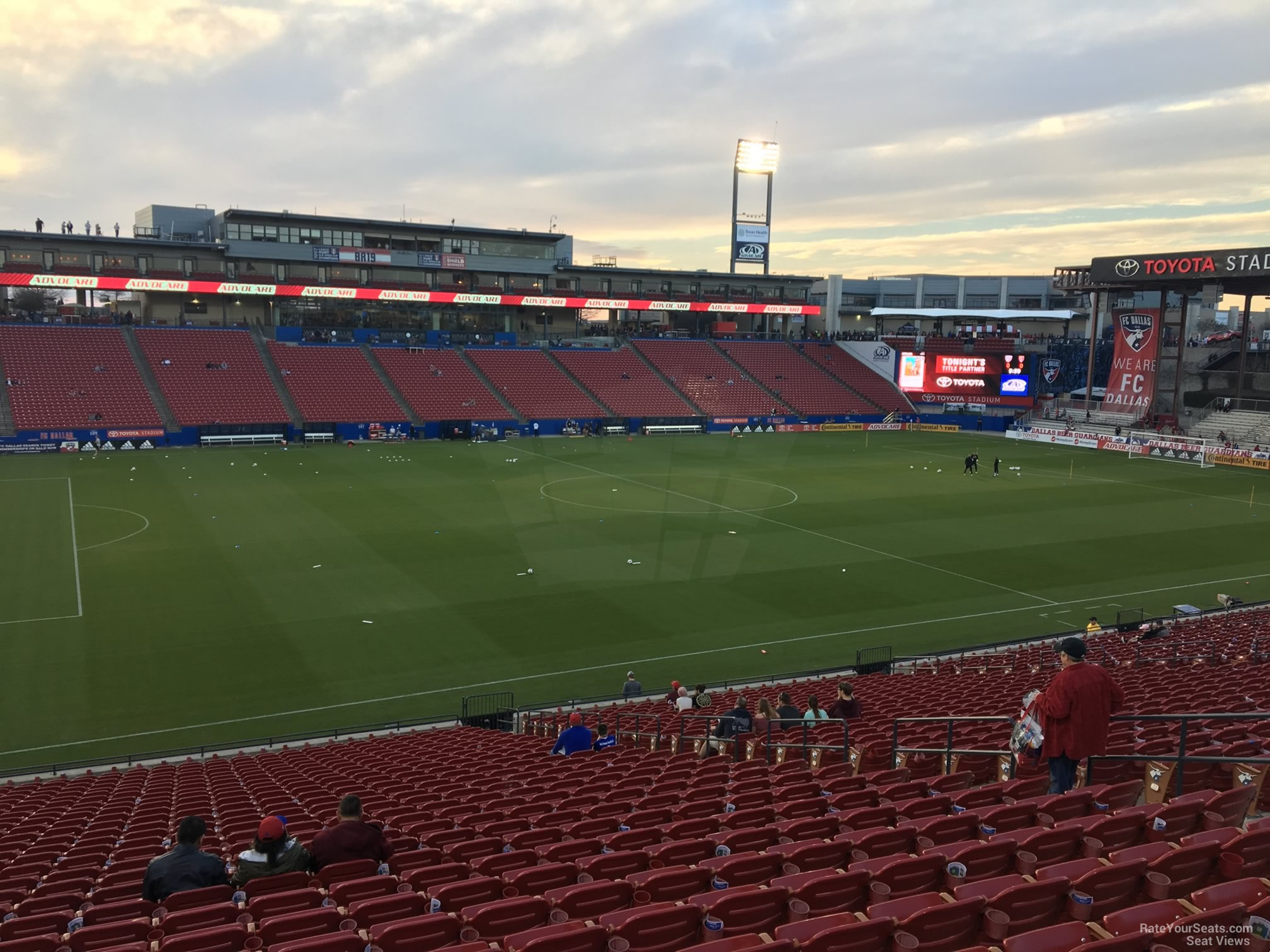 section 124, row 30 seat view  for soccer - toyota stadium - frisco