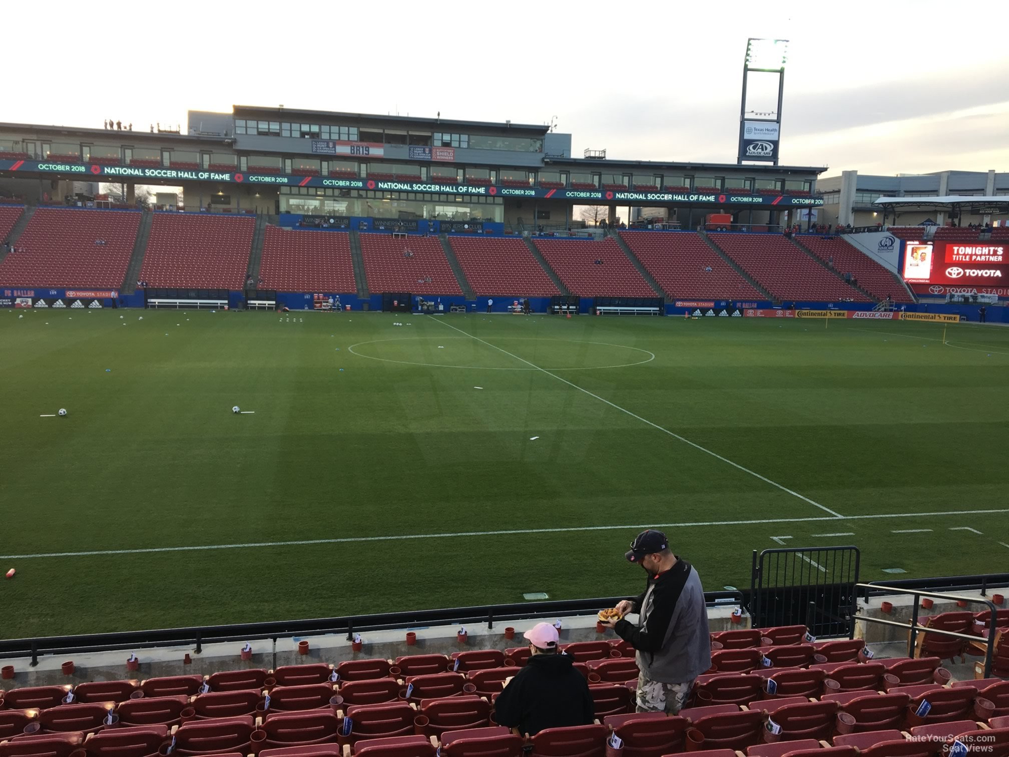section 126, row 10 seat view  for soccer - toyota stadium